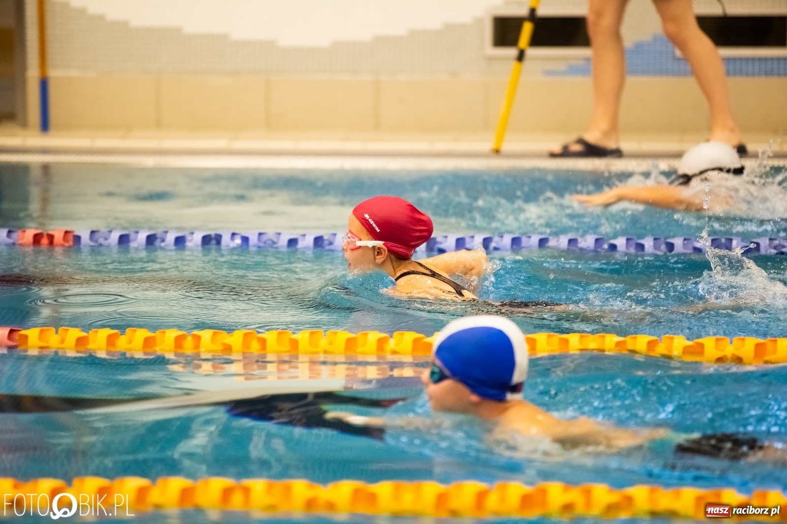 Zdjęcie w galerii na portalu naszraciborz.pl: Mikołajkowe zawody pływackie w ZSOMS wiadomości z regionu