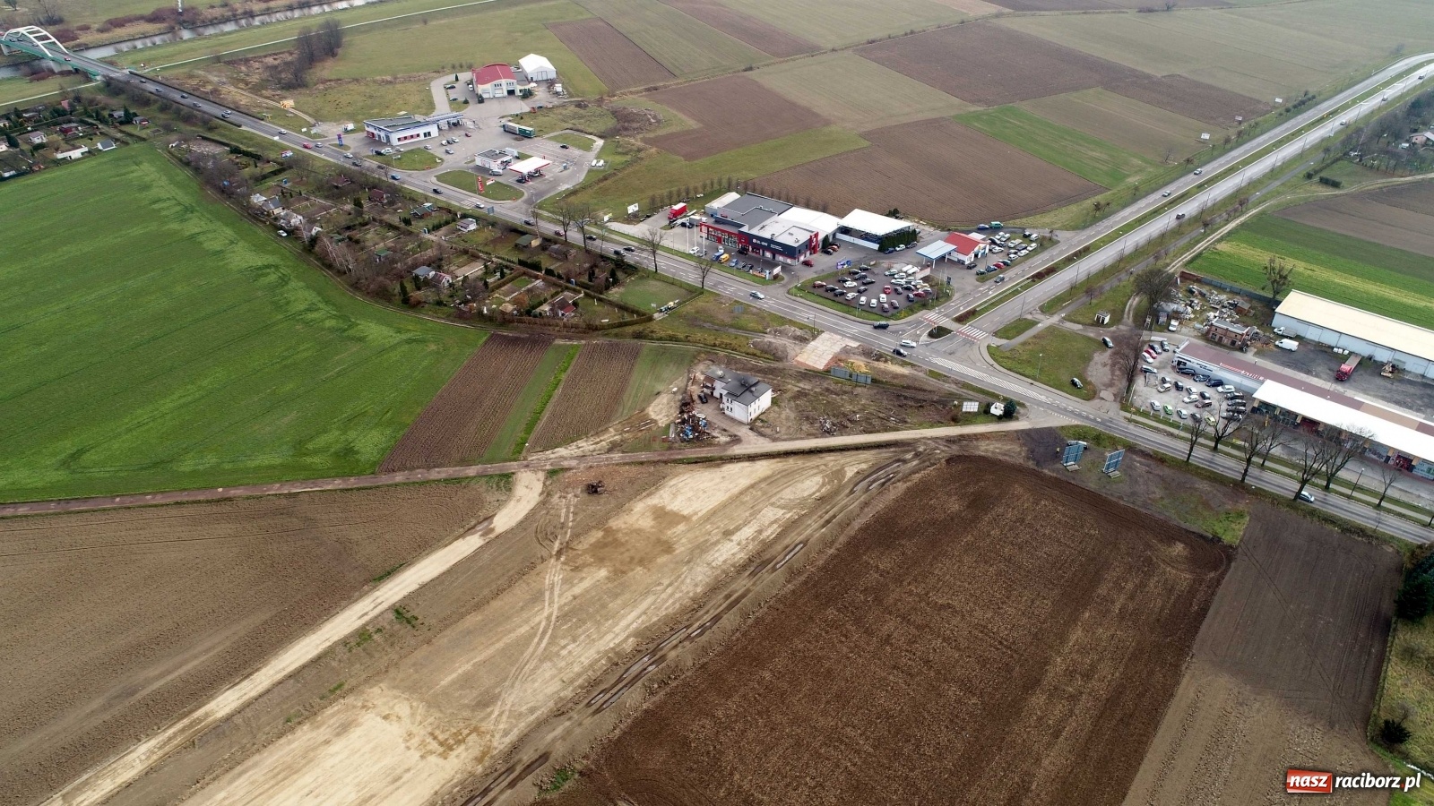 Zdjęcie w galerii na portalu naszraciborz.pl: Wschodnia obwodnica Raciborza. Najnowszy raport z budowy [FOTO i WIDEO] wiadomości z regionu