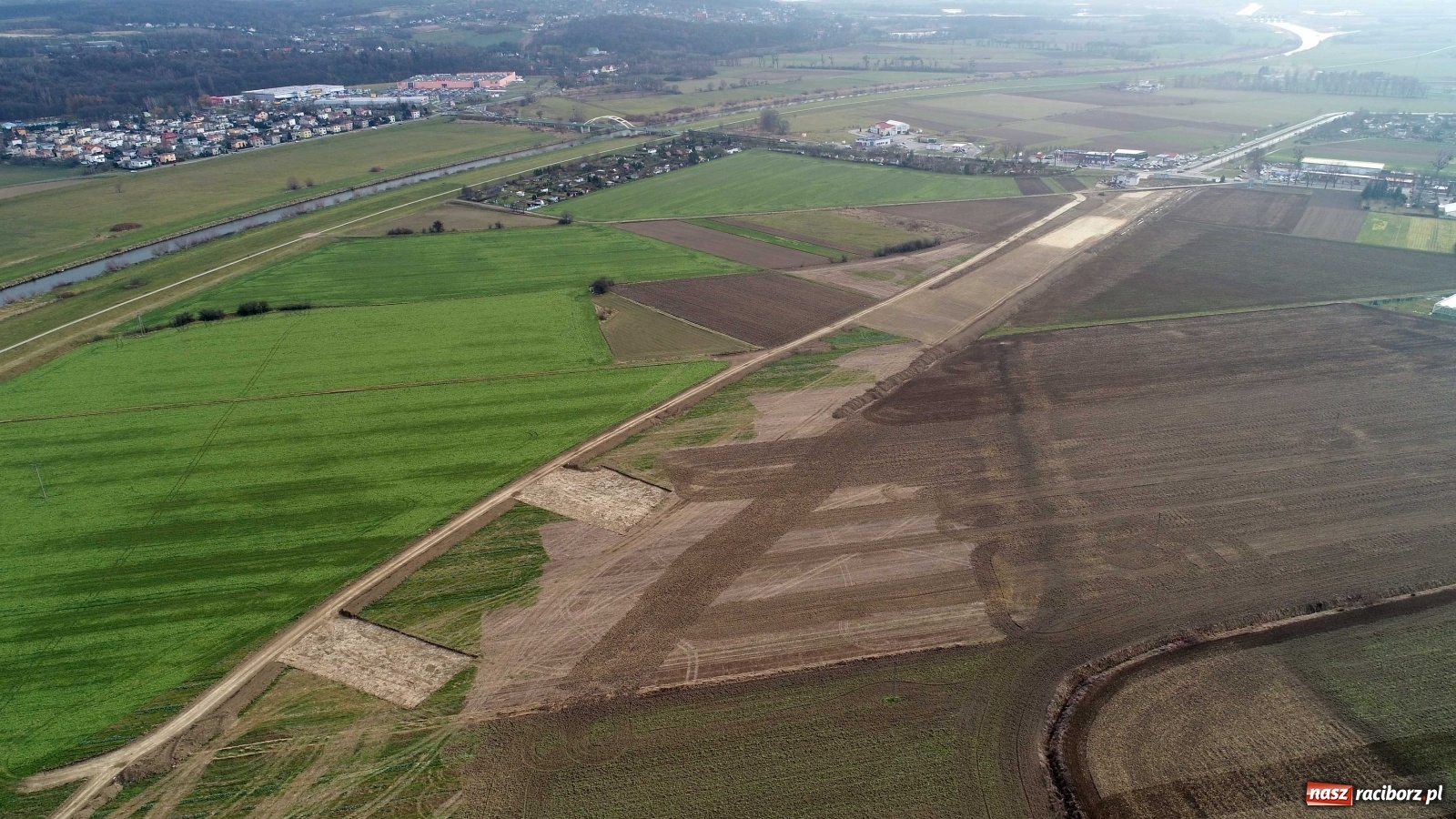 Zdjęcie w galerii na portalu naszraciborz.pl: Wschodnia obwodnica Raciborza. Najnowszy raport z budowy [FOTO i WIDEO] wiadomości z regionu