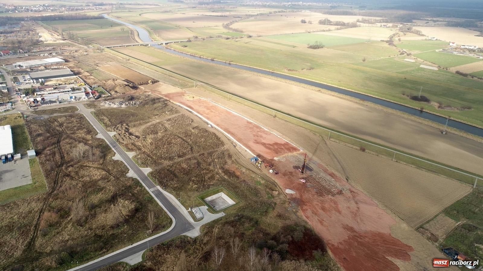 Zdjęcie w galerii na portalu naszraciborz.pl: Wschodnia obwodnica Raciborza. Najnowszy raport z budowy [FOTO i WIDEO] wiadomości z regionu