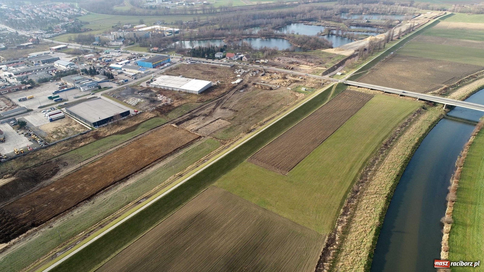Zdjęcie w galerii na portalu naszraciborz.pl: Wschodnia obwodnica Raciborza. Najnowszy raport z budowy [FOTO i WIDEO] wiadomości z regionu