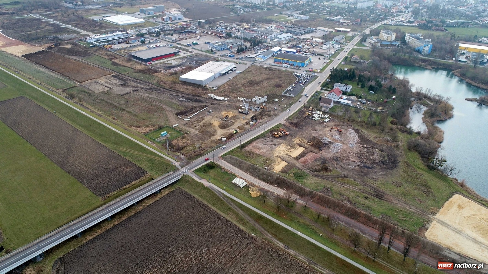 Zdjęcie w galerii na portalu naszraciborz.pl: Wschodnia obwodnica Raciborza. Najnowszy raport z budowy [FOTO i WIDEO] wiadomości z regionu