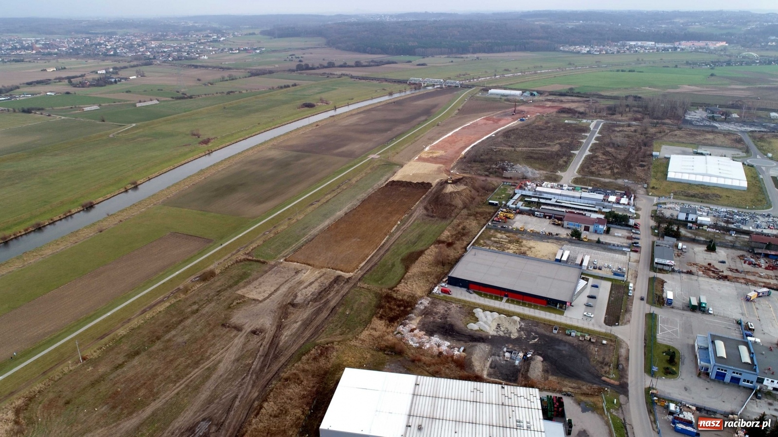 Zdjęcie w galerii na portalu naszraciborz.pl: Wschodnia obwodnica Raciborza. Najnowszy raport z budowy [FOTO i WIDEO] wiadomości z regionu