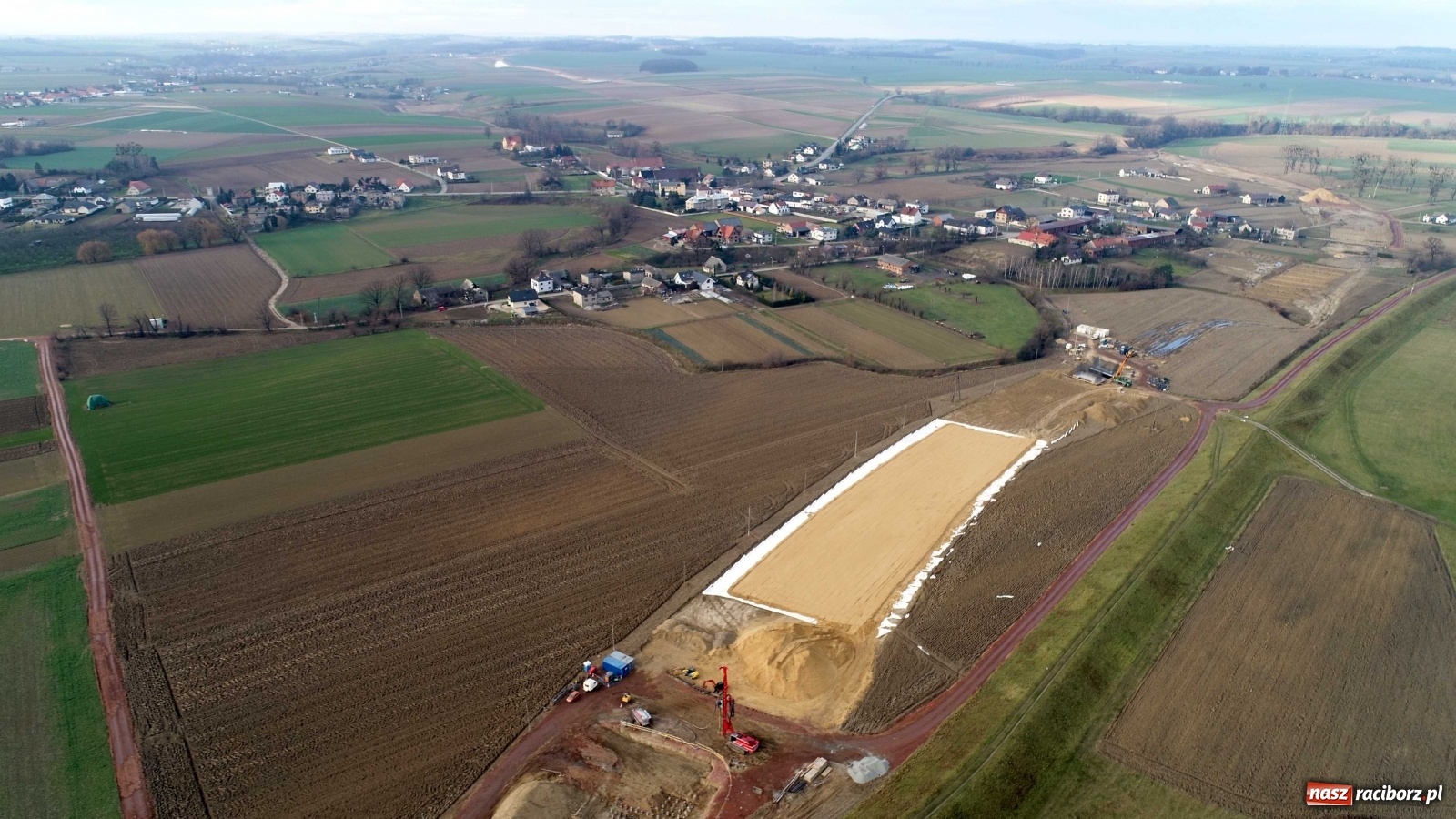 Zdjęcie w galerii na portalu naszraciborz.pl: Wschodnia obwodnica Raciborza. Najnowszy raport z budowy [FOTO i WIDEO] wiadomości z regionu
