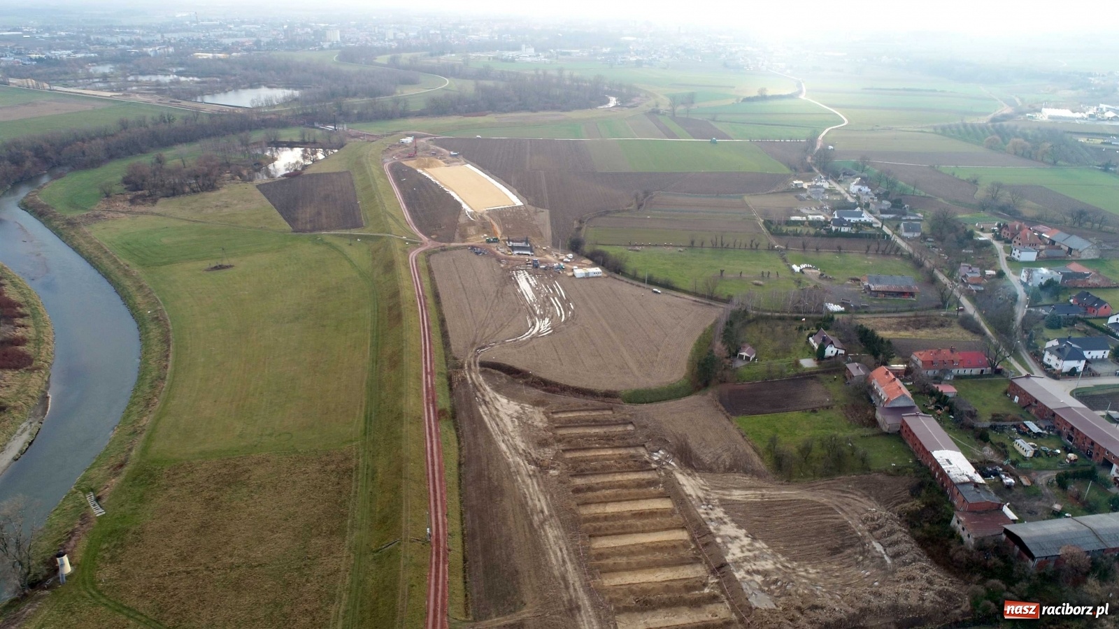 Zdjęcie w galerii na portalu naszraciborz.pl: Wschodnia obwodnica Raciborza. Najnowszy raport z budowy [FOTO i WIDEO] wiadomości z regionu