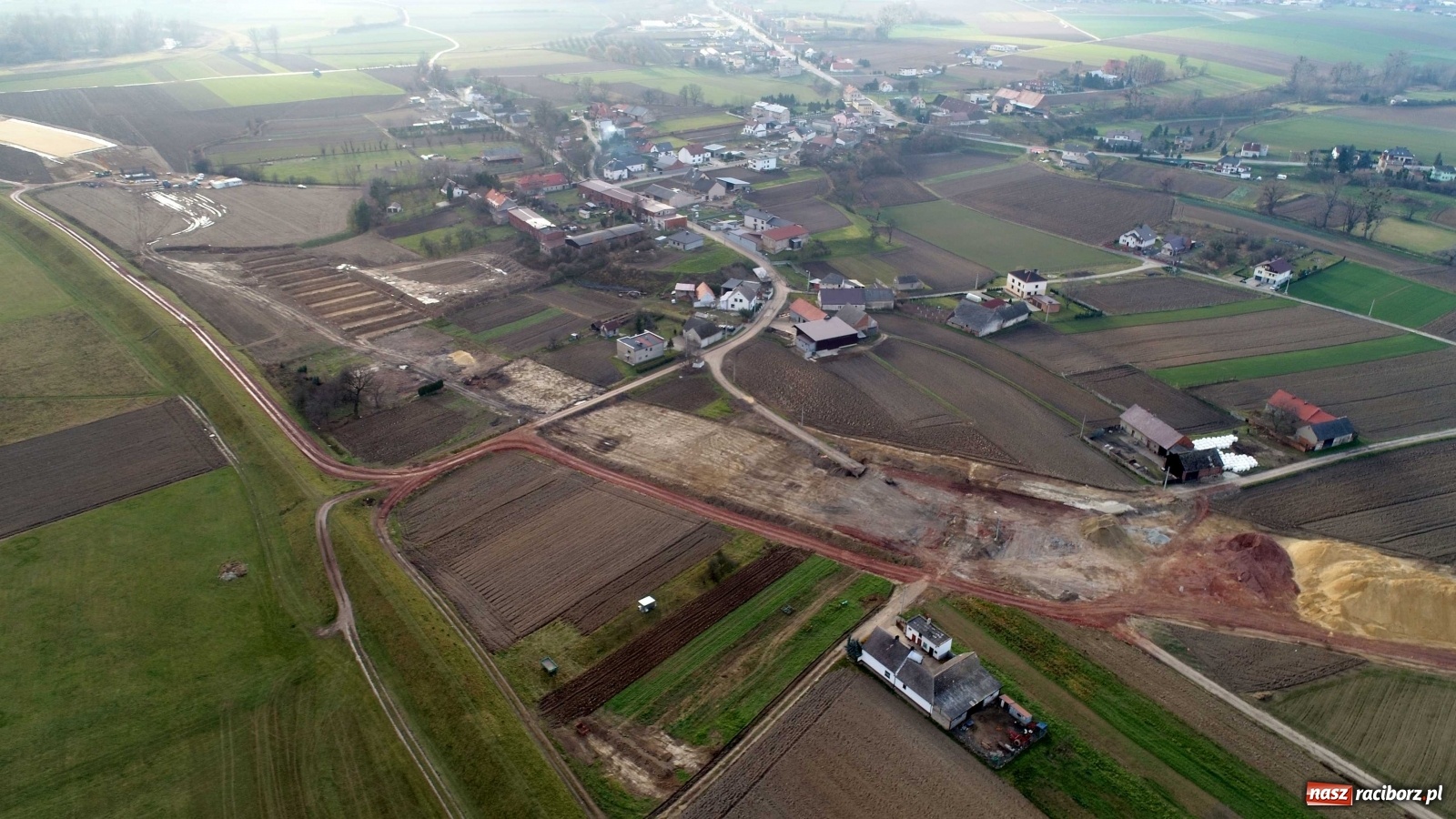 Zdjęcie w galerii na portalu naszraciborz.pl: Wschodnia obwodnica Raciborza. Najnowszy raport z budowy [FOTO i WIDEO] wiadomości z regionu