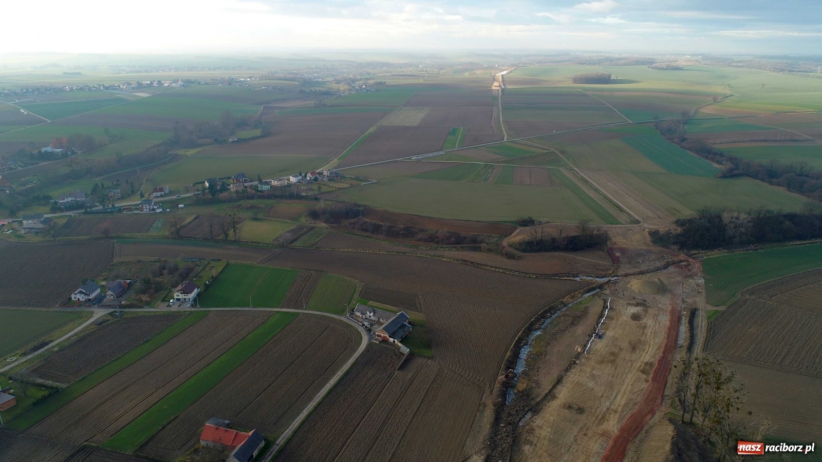 Zdjęcie w galerii na portalu naszraciborz.pl: Wschodnia obwodnica Raciborza. Najnowszy raport z budowy [FOTO i WIDEO] wiadomości z regionu