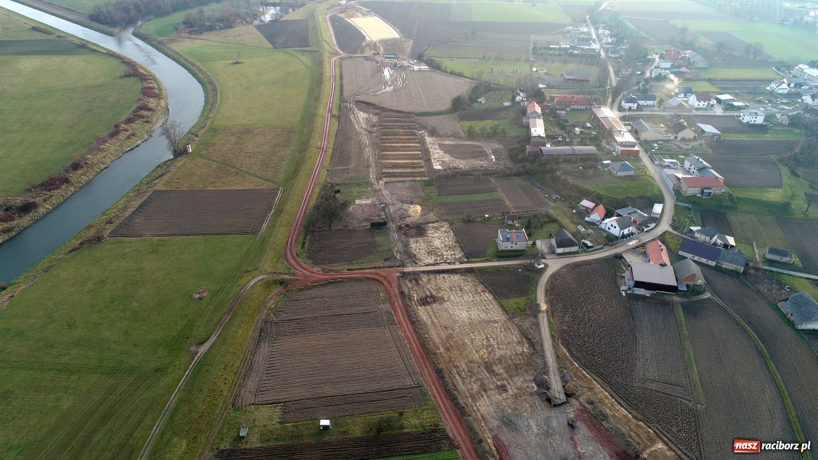 Zdjęcie w galerii na portalu naszraciborz.pl: Wschodnia obwodnica Raciborza. Najnowszy raport z budowy [FOTO i WIDEO] wiadomości z regionu