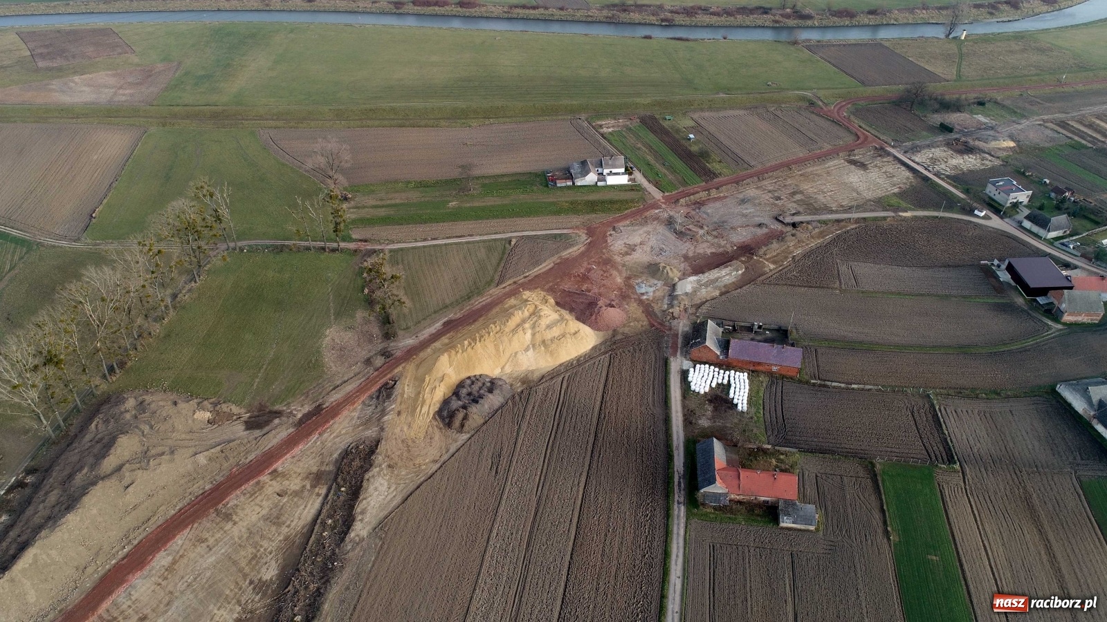 Zdjęcie w galerii na portalu naszraciborz.pl: Wschodnia obwodnica Raciborza. Najnowszy raport z budowy [FOTO i WIDEO] wiadomości z regionu