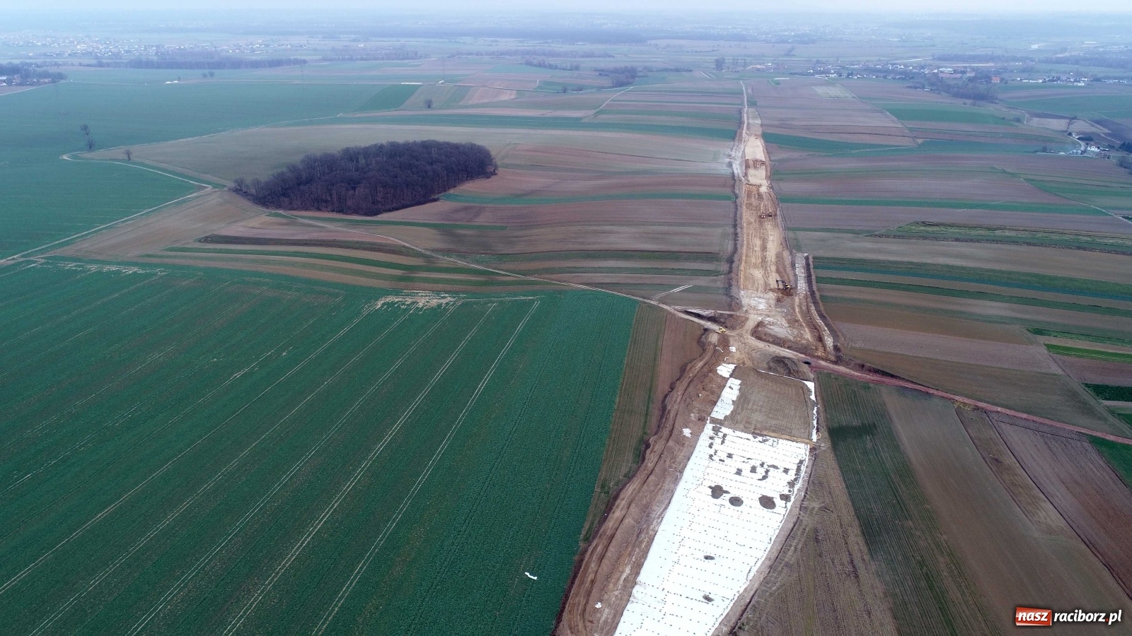Zdjęcie w galerii na portalu naszraciborz.pl: Wschodnia obwodnica Raciborza. Najnowszy raport z budowy [FOTO i WIDEO] wiadomości z regionu