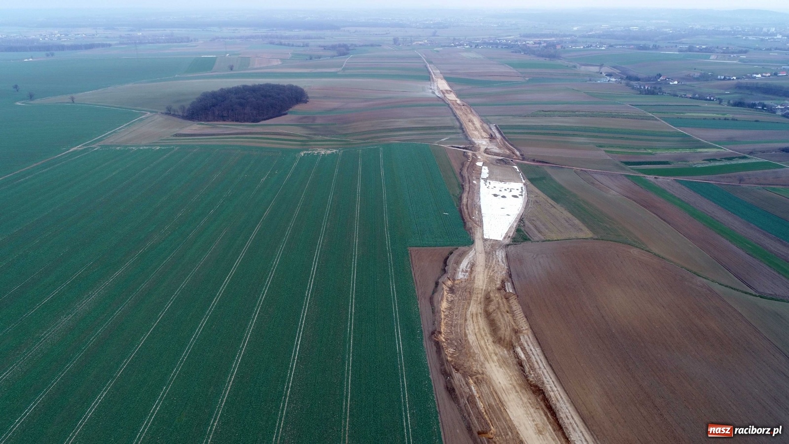 Zdjęcie w galerii na portalu naszraciborz.pl: Wschodnia obwodnica Raciborza. Najnowszy raport z budowy [FOTO i WIDEO] wiadomości z regionu