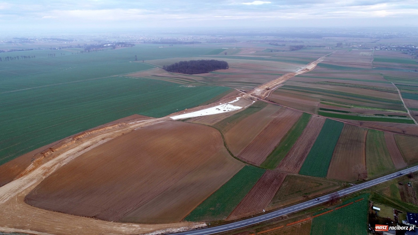 Zdjęcie w galerii na portalu naszraciborz.pl: Wschodnia obwodnica Raciborza. Najnowszy raport z budowy [FOTO i WIDEO] wiadomości z regionu