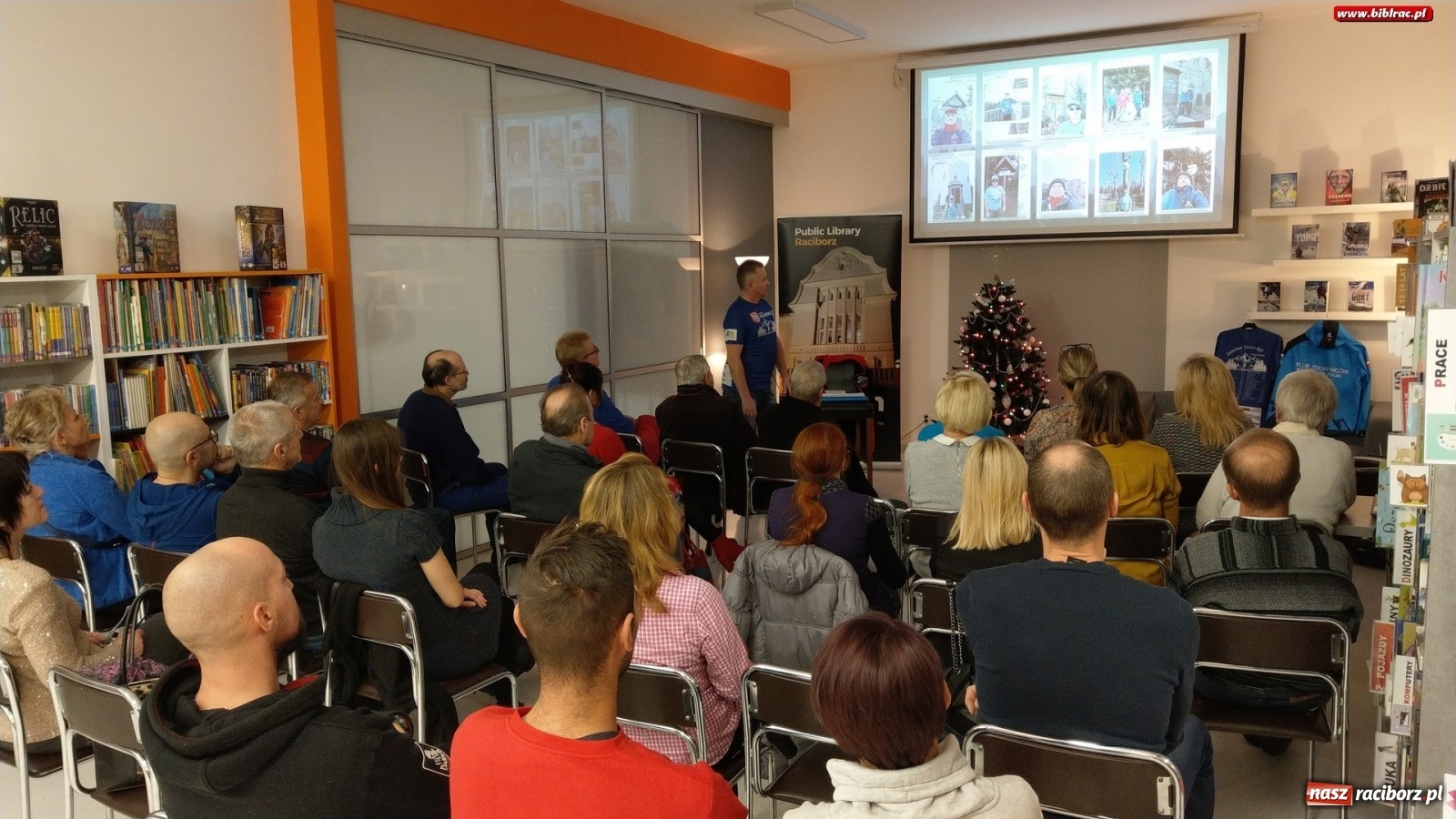 Zdjęcie w galerii na portalu naszraciborz.pl: Turystyka dla każdego! Spotkanie z Andrzejem Kuśnierzem w bibliotece wiadomości z regionu