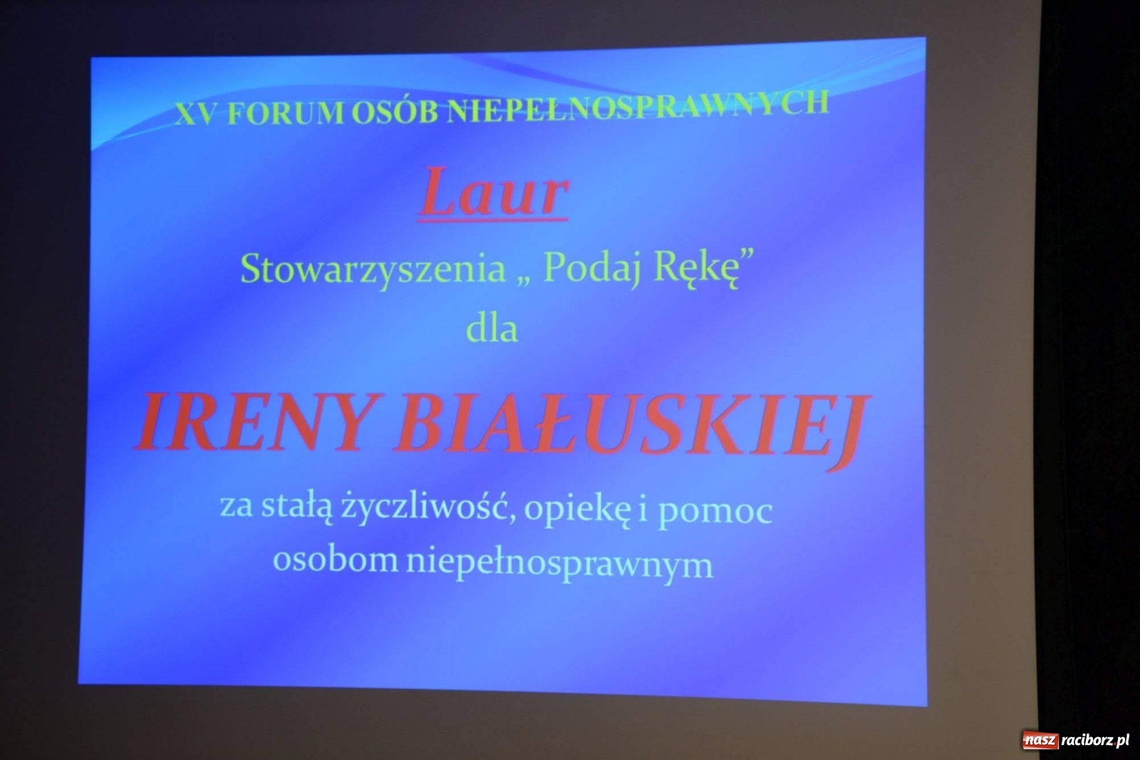 Zdjęcie w galerii na portalu naszraciborz.pl: XV Forum Osób Niepełnosprawnych w Raciborzu wiadomości z regionu