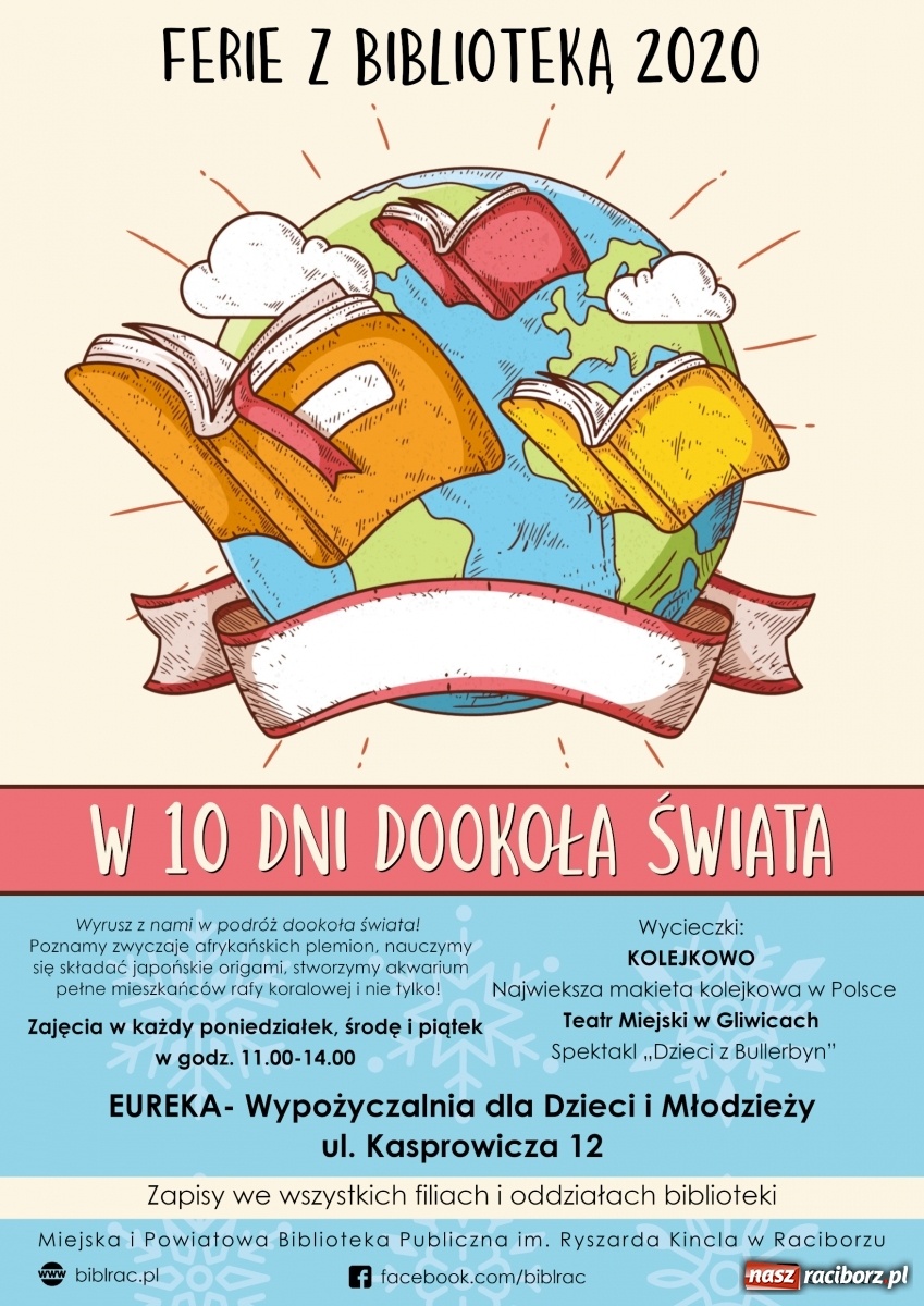 Zdjęcie w galerii na portalu naszraciborz.pl: W 10 dni dookoła świata. Ferie z biblioteką wiadomości z regionu