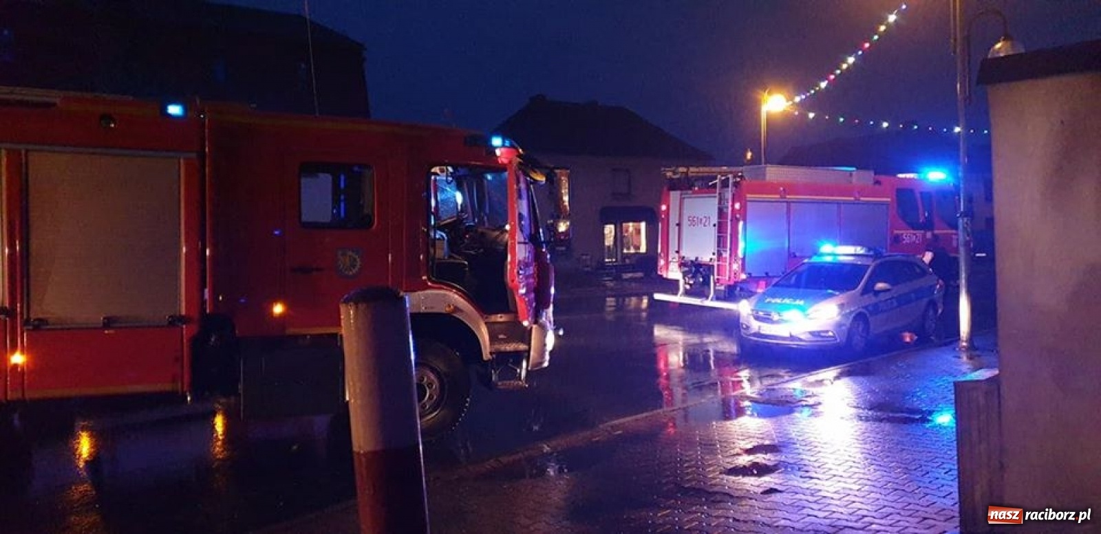 Zdjęcie w galerii na portalu naszraciborz.pl: Rano zawyły syreny. Akcja w Kuźni Raciborskiej  wiadomości z regionu