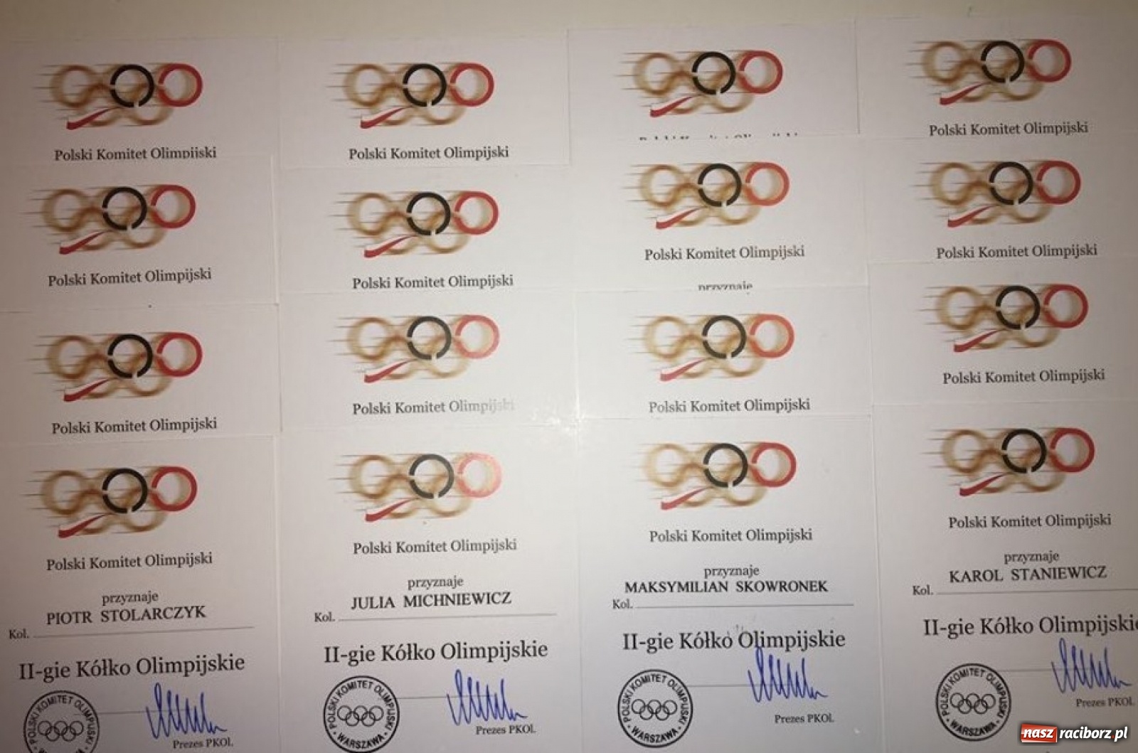 Zdjęcie w galerii na portalu naszraciborz.pl: Kółka olimpijskie dla raciborskich sportowców  wiadomości z regionu