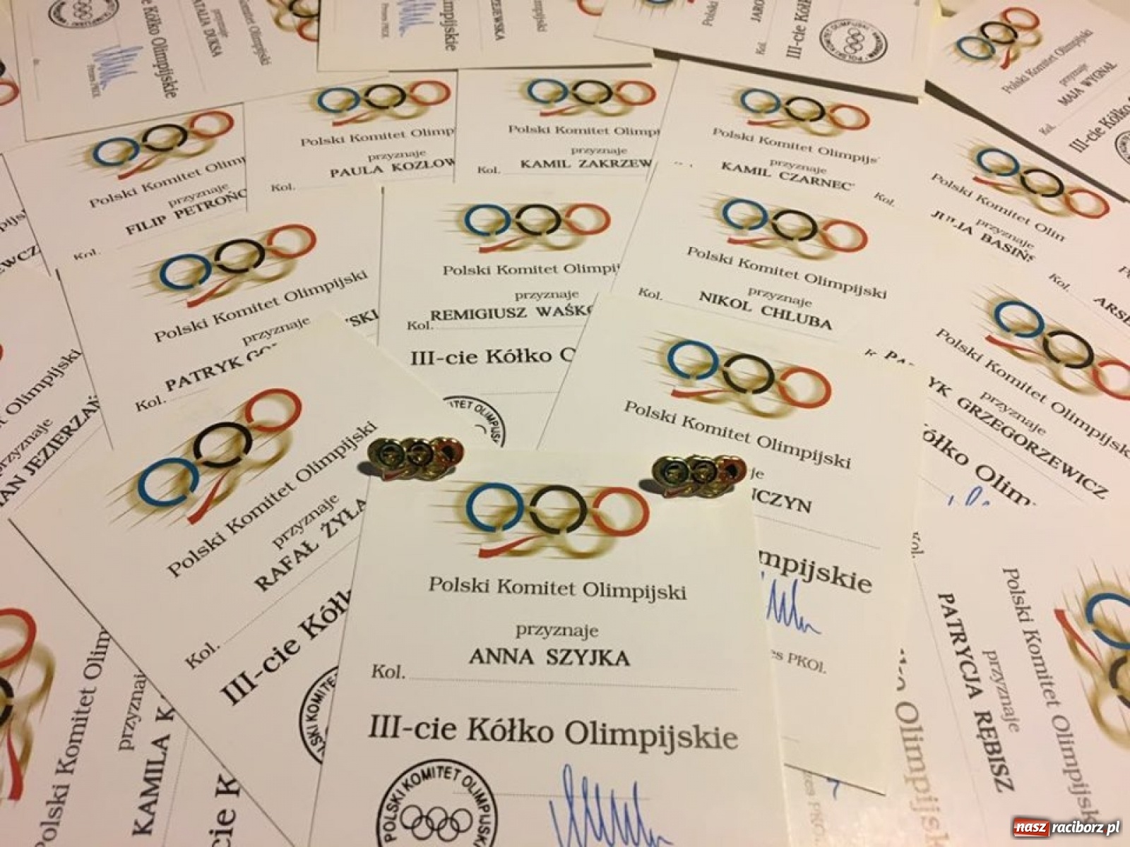 Zdjęcie w galerii na portalu naszraciborz.pl: Kółka olimpijskie dla raciborskich sportowców  wiadomości z regionu