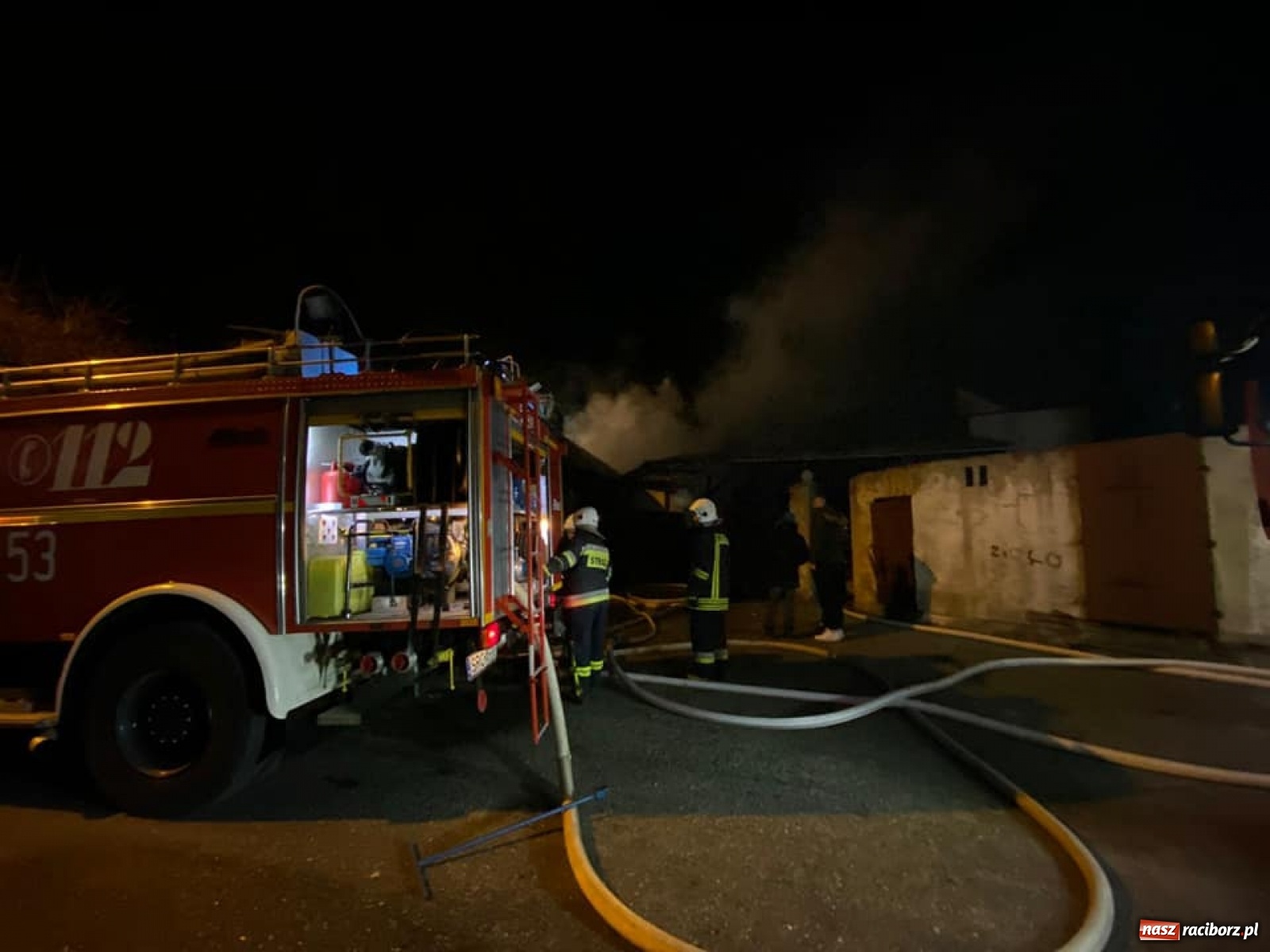 Zdjęcie w galerii na portalu naszraciborz.pl: Nocny pożar w Krzanowicach [FOTO] wiadomości z regionu