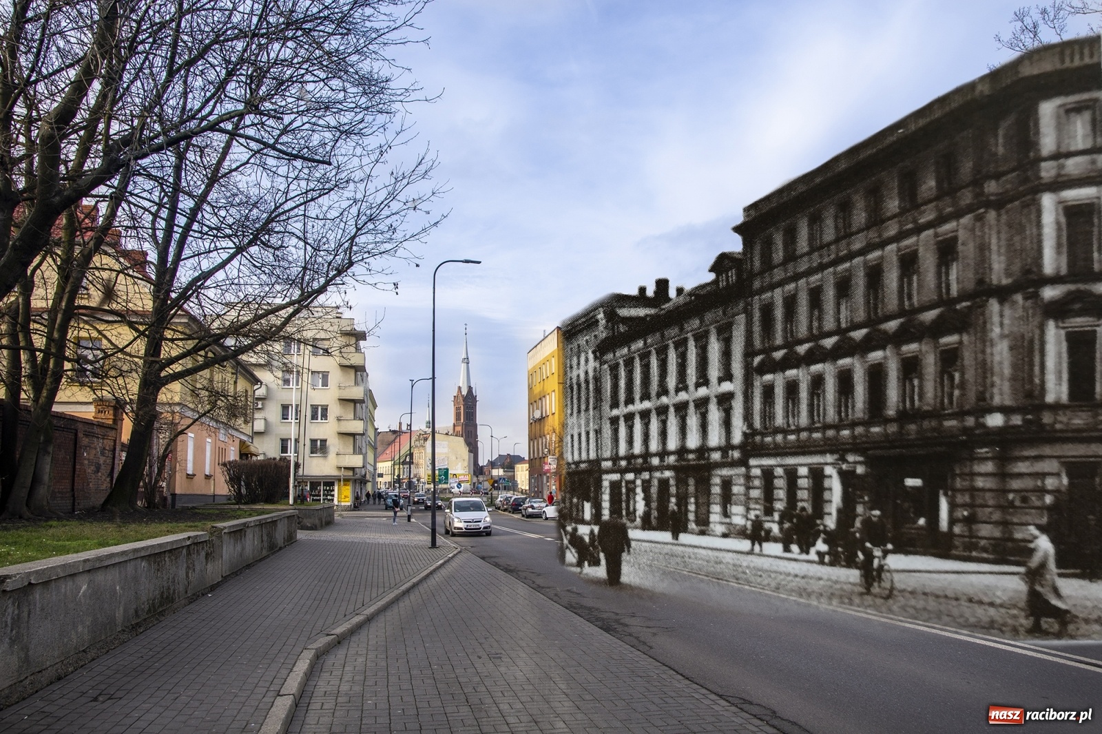 Zdjęcie w galerii na portalu naszraciborz.pl: Racibórz wczoraj i dziś. Nowe fotomontaże [FOTO] wiadomości z regionu