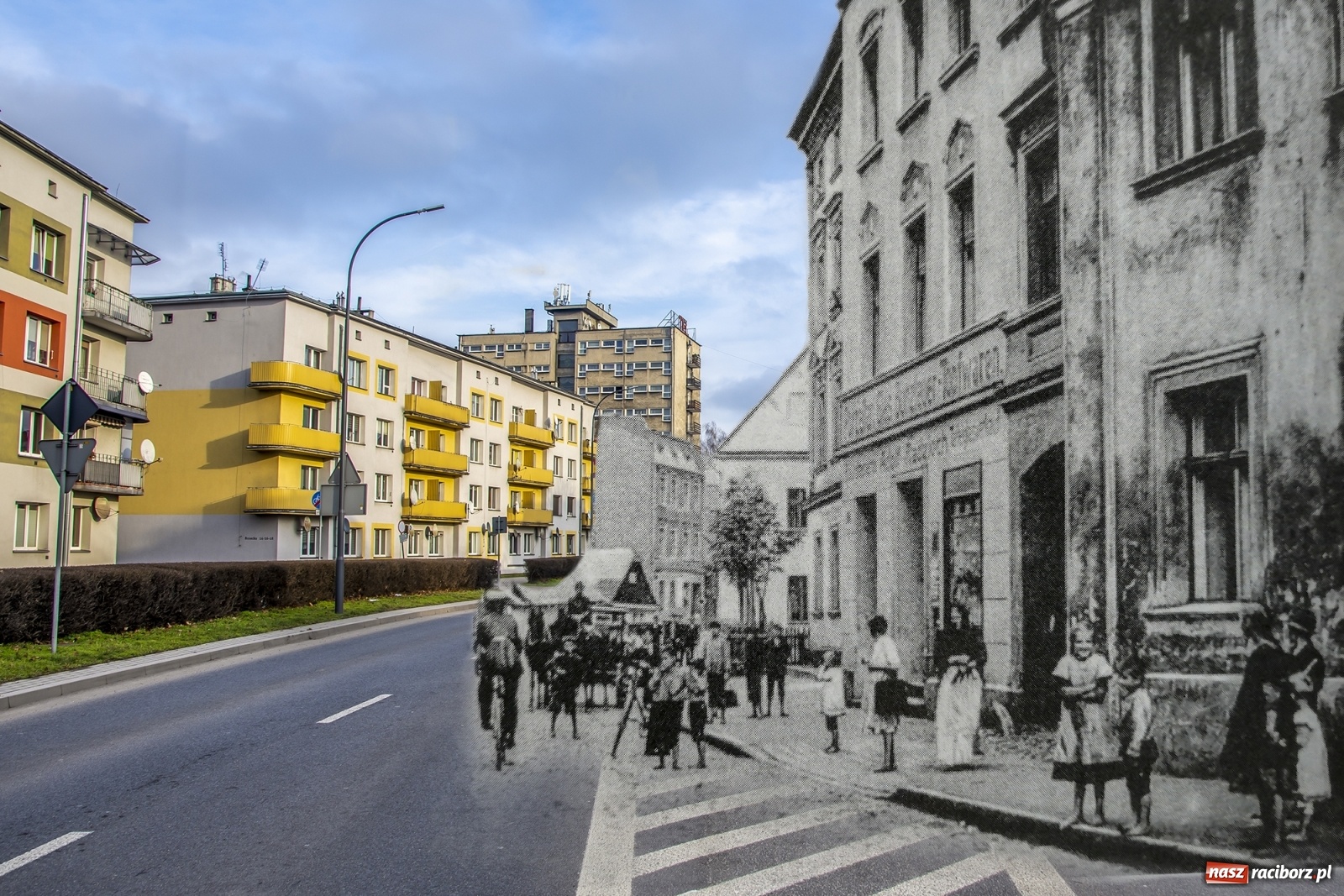 Zdjęcie w galerii na portalu naszraciborz.pl: Racibórz wczoraj i dziś. Nowe fotomontaże [FOTO] wiadomości z regionu