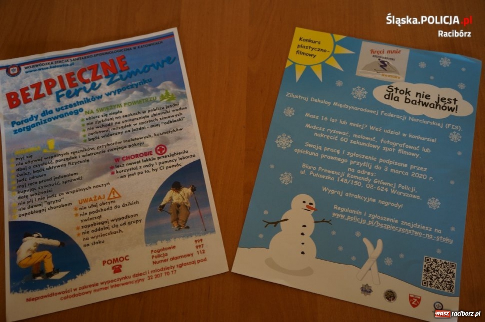 Zdjęcie w galerii na portalu naszraciborz.pl: Raciborscy policjanci i Sanepid wspólnie promują bezpieczeństwo wiadomości z regionu