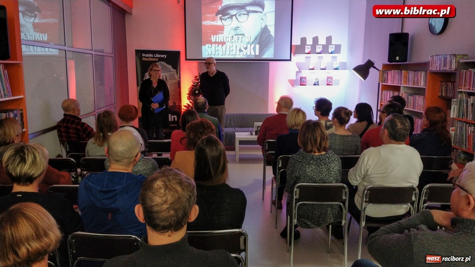 Zdjęcie w galerii na portalu naszraciborz.pl: Zawód szpieg. Vincent V. Severski gościł w raciborskiej książnicy wiadomości z regionu