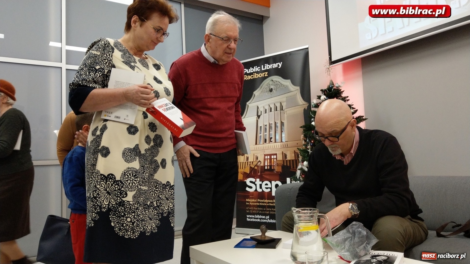 Zdjęcie w galerii na portalu naszraciborz.pl: Zawód szpieg. Vincent V. Severski gościł w raciborskiej książnicy wiadomości z regionu
