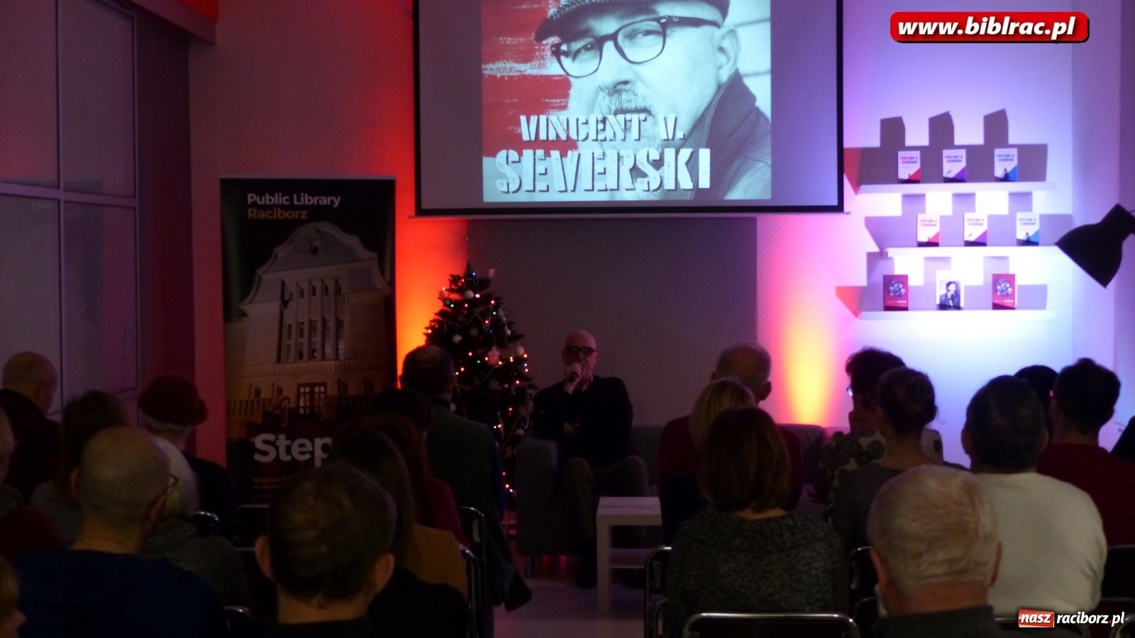 Zdjęcie w galerii na portalu naszraciborz.pl: Zawód szpieg. Vincent V. Severski gościł w raciborskiej książnicy wiadomości z regionu