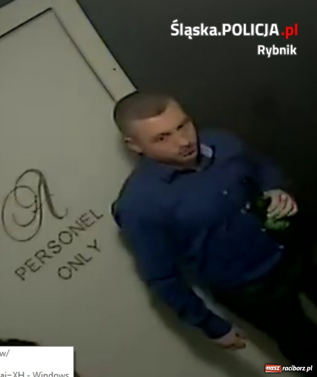 Zdjęcie w galerii na portalu naszraciborz.pl: To podejrzany o uszkodzenia ciała. Szuka go policja  wiadomości z regionu