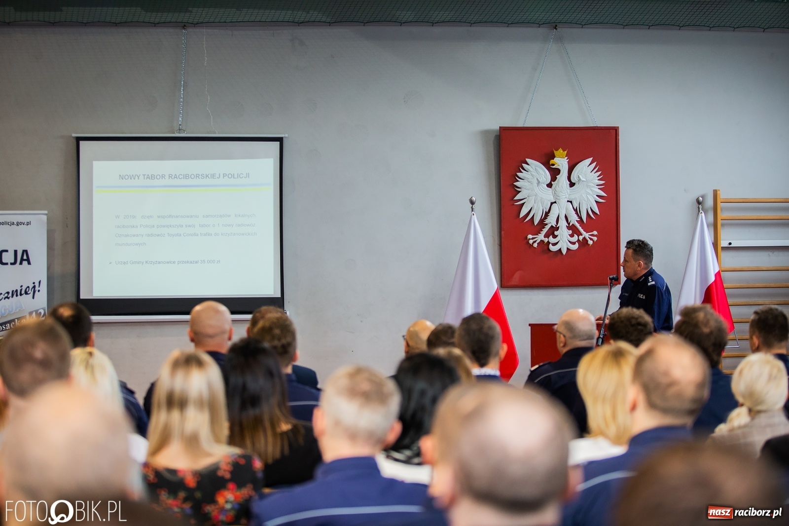 Zdjęcie w galerii na portalu naszraciborz.pl: Statystyki i pochwały. Szef śląskiej policji na dorocznej odprawie w Raciborzu wiadomości z regionu