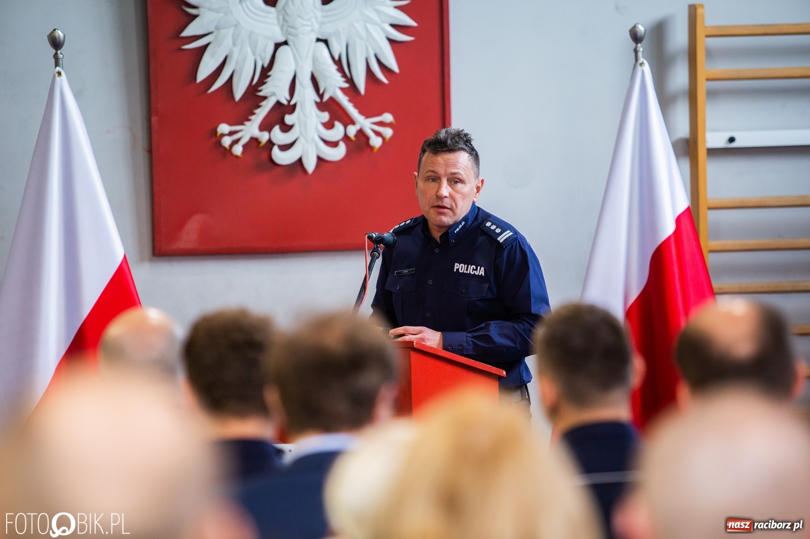 Zdjęcie w galerii na portalu naszraciborz.pl: Statystyki i pochwały. Szef śląskiej policji na dorocznej odprawie w Raciborzu wiadomości z regionu