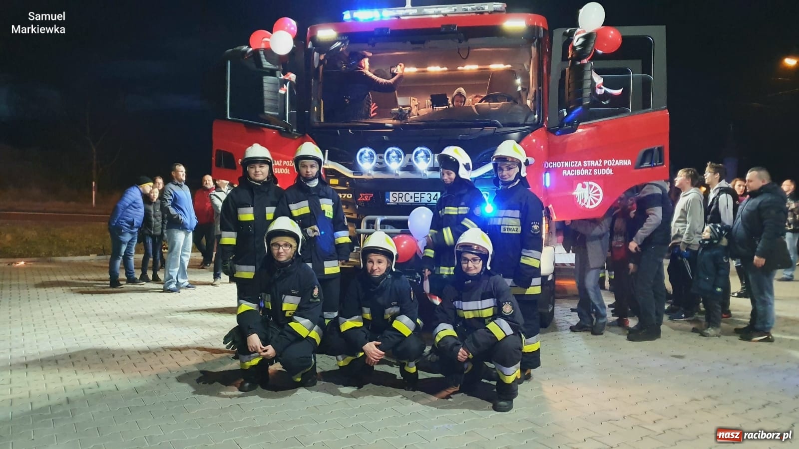 Zdjęcie w galerii na portalu naszraciborz.pl: Strażacy z Raciborza-Sudoła przywitali nowy ciężki wóz bojowy [FOTO i WIDEO] wiadomości z regionu