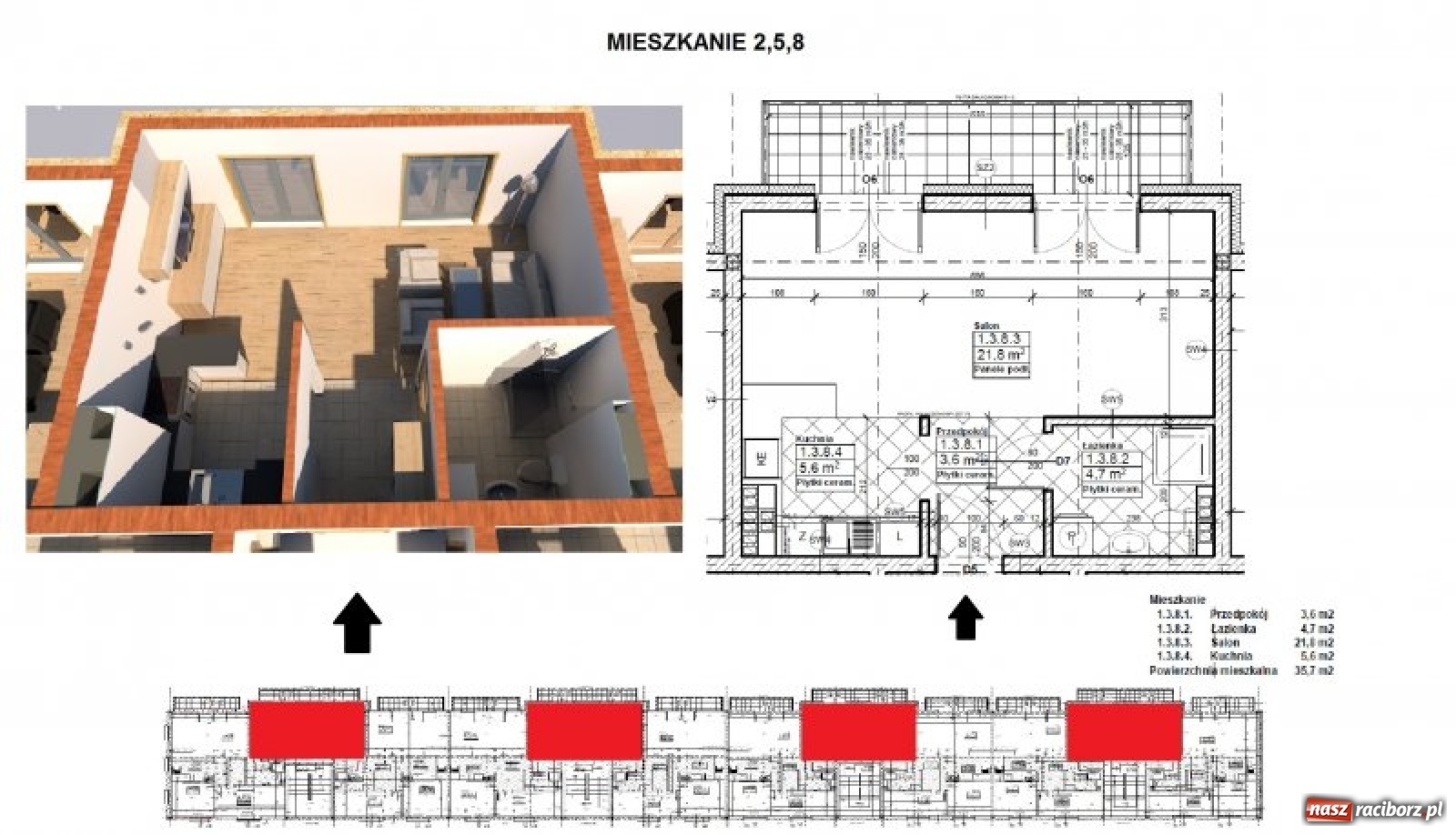 Zdjęcie w galerii na portalu naszraciborz.pl: Urząd opublikował listę najemców nowych mieszkań przy Łąkowej  wiadomości z regionu