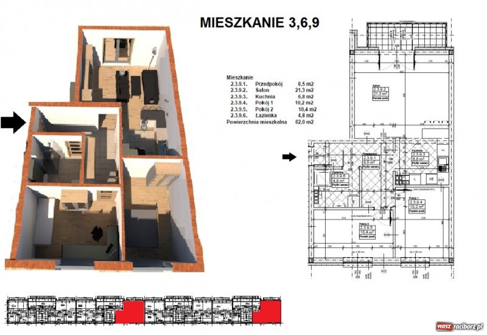 Zdjęcie w galerii na portalu naszraciborz.pl: Urząd opublikował listę najemców nowych mieszkań przy Łąkowej  wiadomości z regionu
