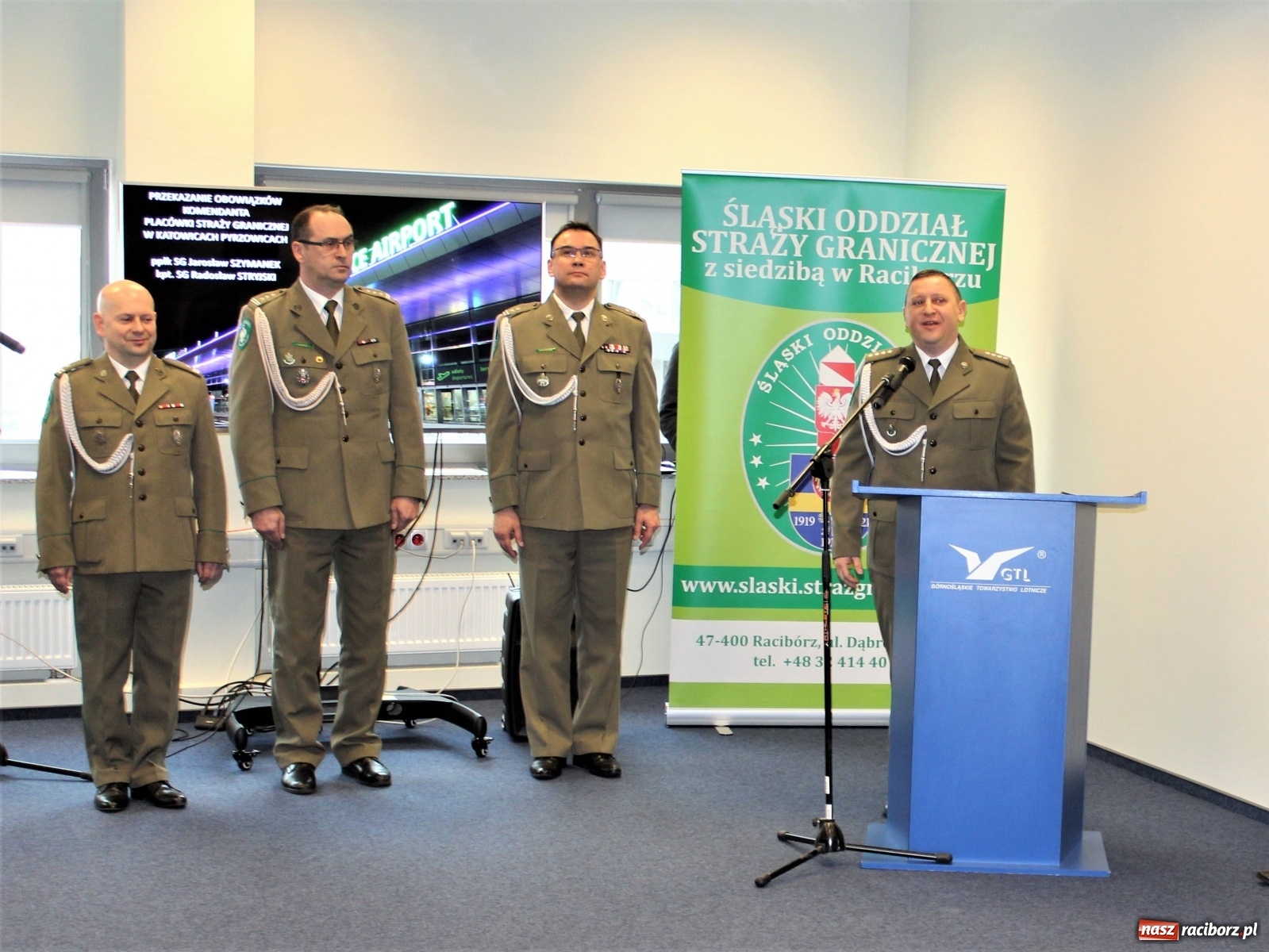 Zdjęcie w galerii na portalu naszraciborz.pl: Nowy komendant PSG w Katowicach - Pyrzowicach to raciborzanin  wiadomości z regionu