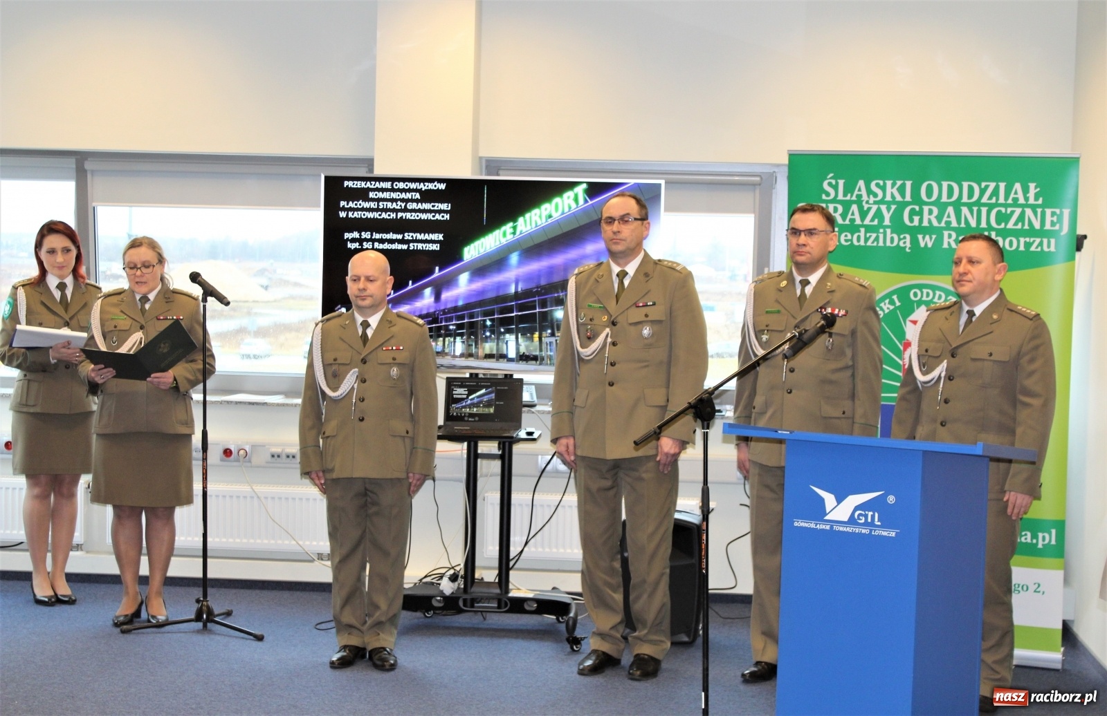 Zdjęcie w galerii na portalu naszraciborz.pl: Nowy komendant PSG w Katowicach - Pyrzowicach to raciborzanin  wiadomości z regionu