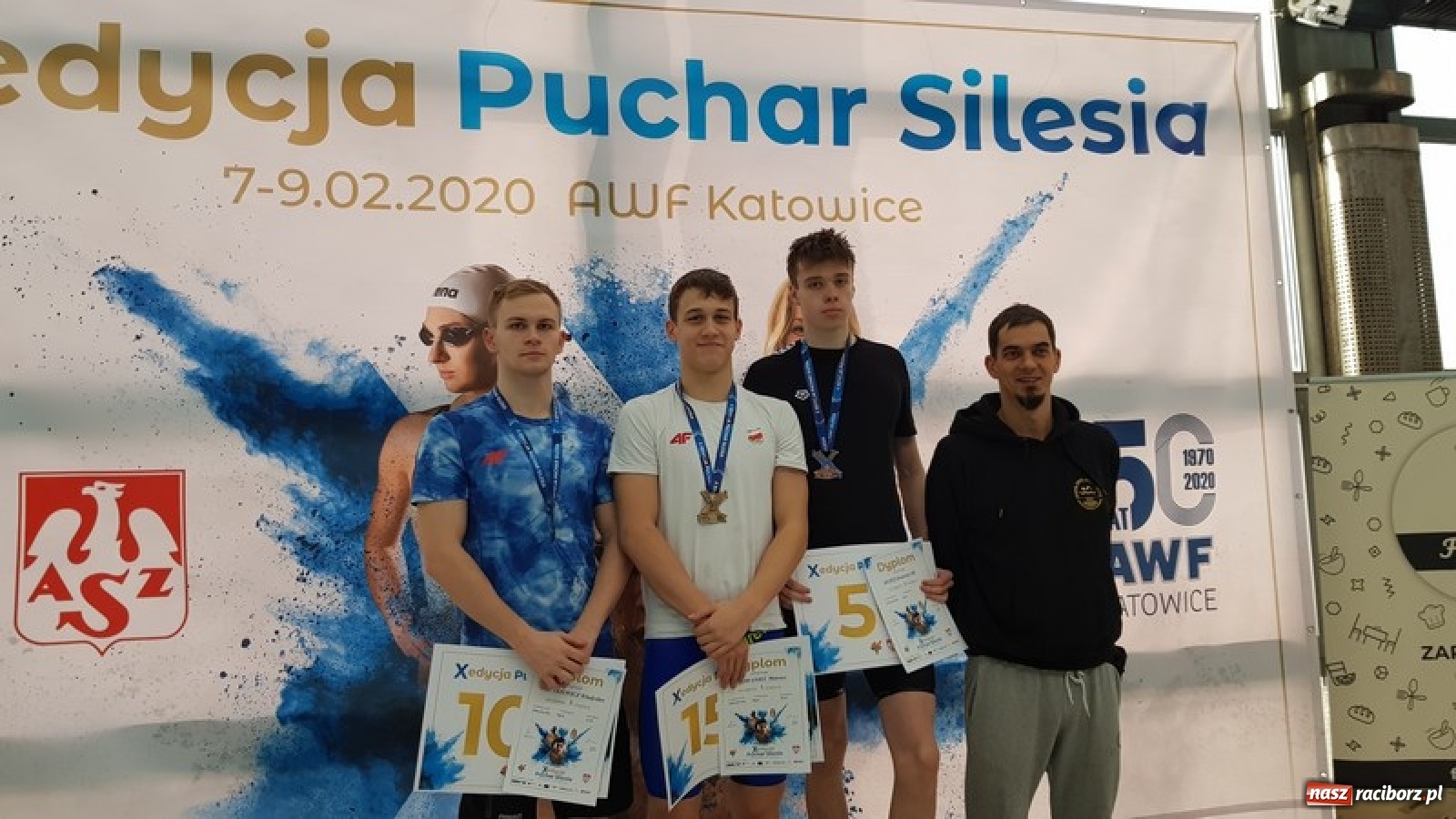 Zdjęcie w galerii na portalu naszraciborz.pl: Drugie miejsce pływaków z Raciborza w Pucharze Silesia wiadomości z regionu