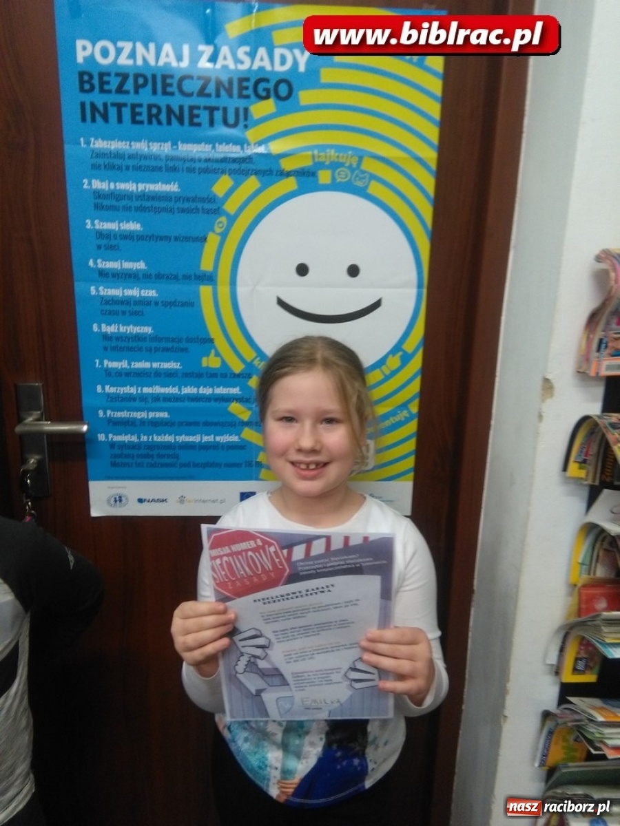 Zdjęcie w galerii na portalu naszraciborz.pl: Dzień Bezpiecznego Internetu w bibliotece wiadomości z regionu