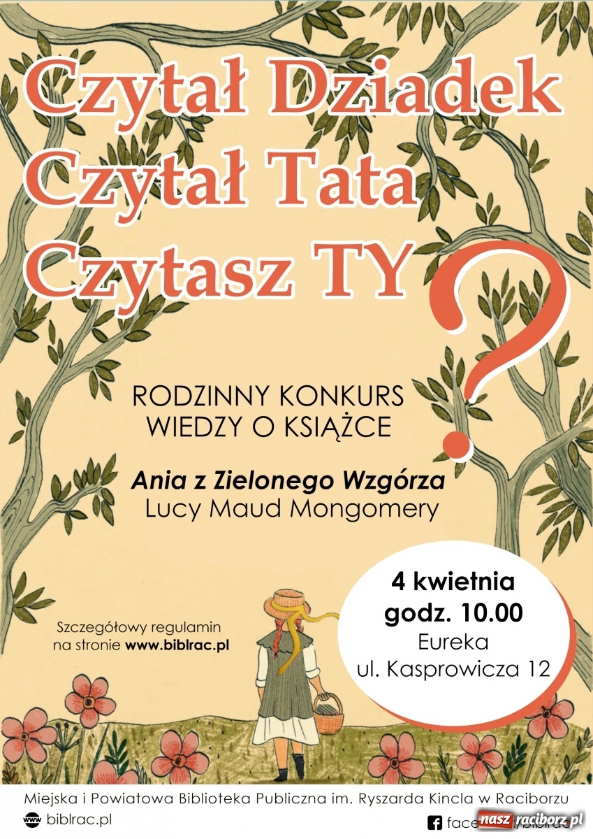 Zdjęcie w galerii na portalu naszraciborz.pl: Ania z Zielonego Wzgórza łączy pokolenia! Rodzinny konkurs wiedzy w bibliotece  wiadomości z regionu