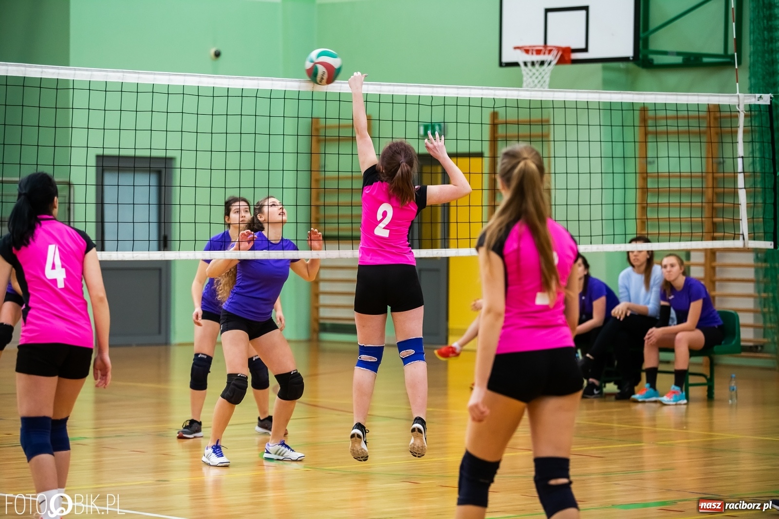 Zdjęcie w galerii na portalu naszraciborz.pl: Miejski Finał Szkół Ponadpodstawowych w Piłce Siatkowej Dziewczyn wiadomości z regionu