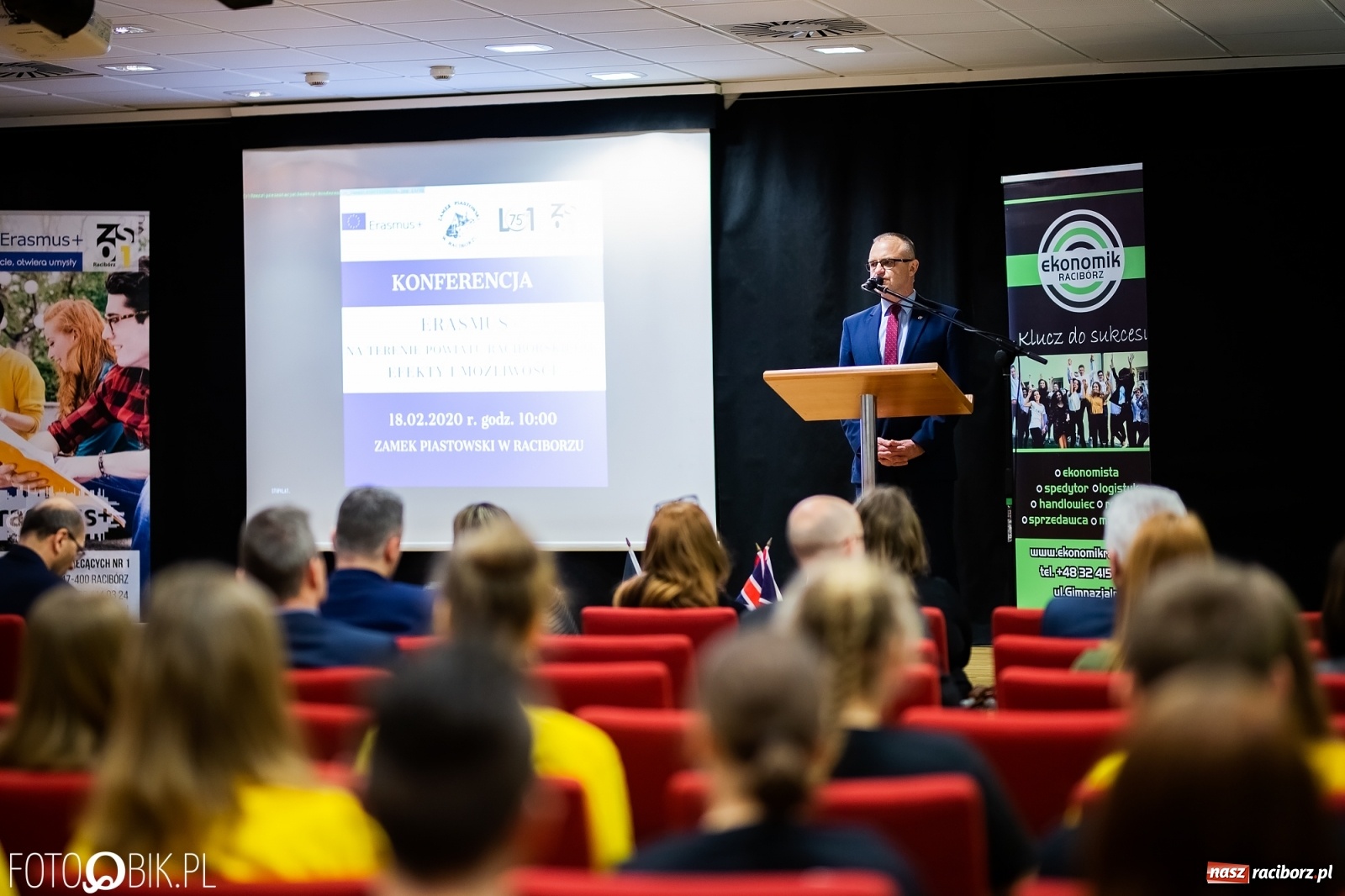 Zdjęcie w galerii na portalu naszraciborz.pl: Erasmus+ w powiecie raciborskim. Konferencja na Zamku Piastowskim wiadomości z regionu