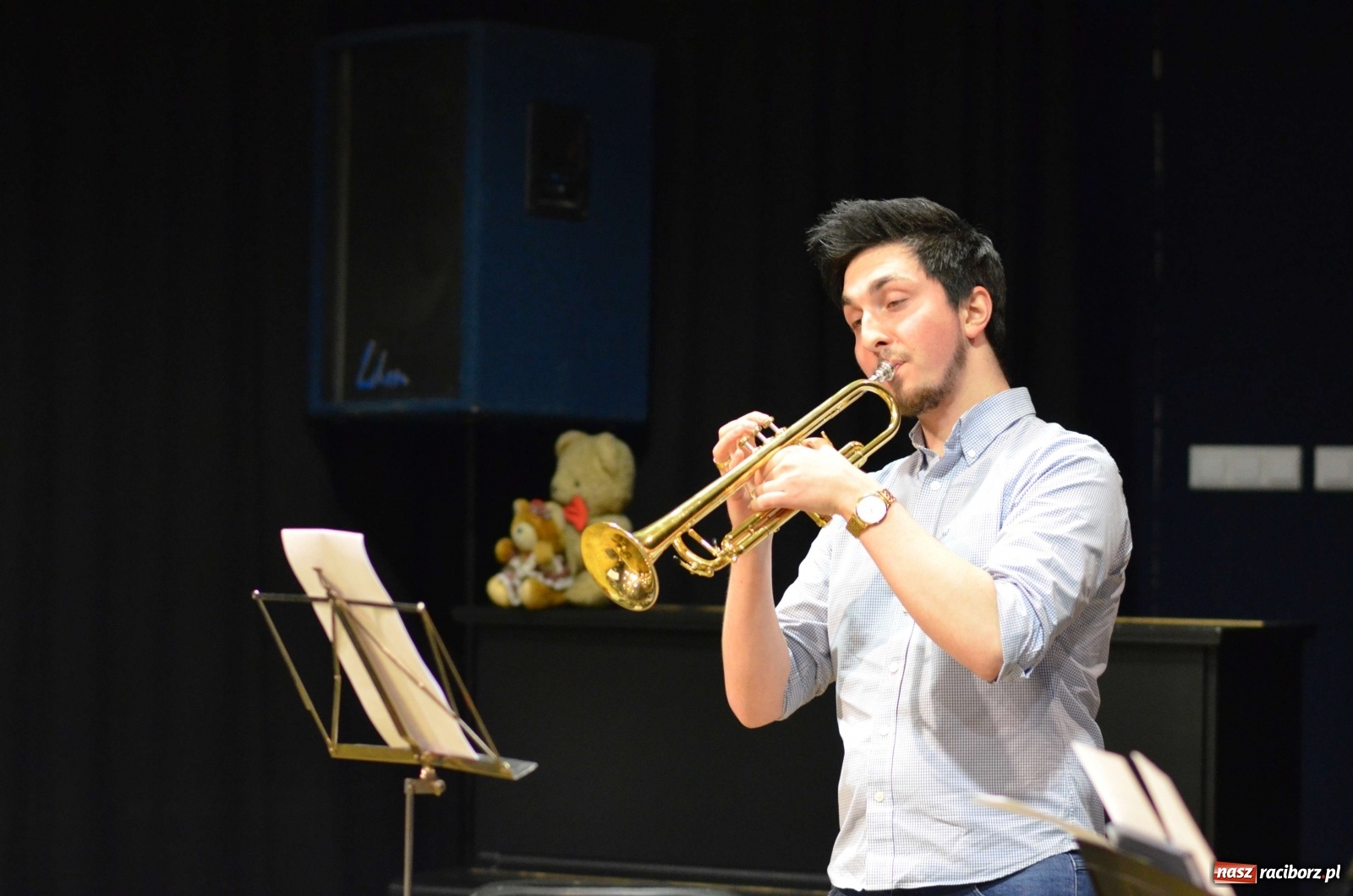 Zdjęcie w galerii na portalu naszraciborz.pl:  Trąbka&Piano - muzyczni bohaterowie koncertów umuzykalniających  wiadomości z regionu