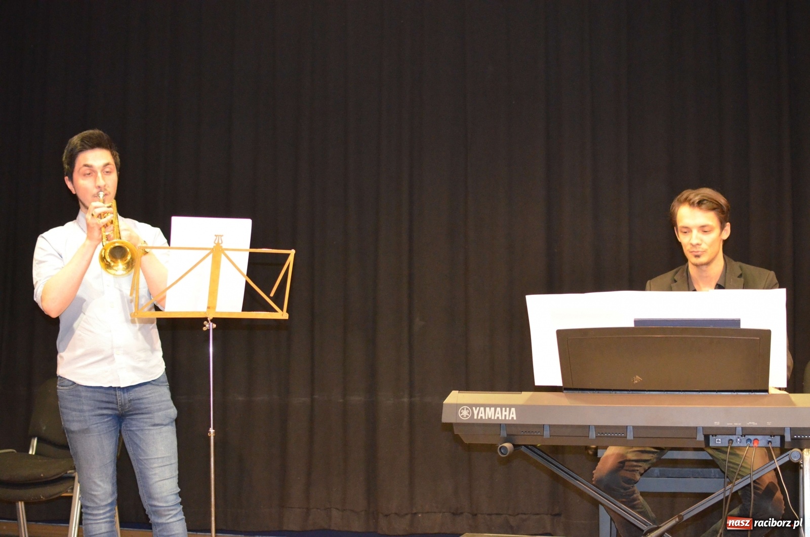 Zdjęcie w galerii na portalu naszraciborz.pl:  Trąbka&Piano - muzyczni bohaterowie koncertów umuzykalniających  wiadomości z regionu