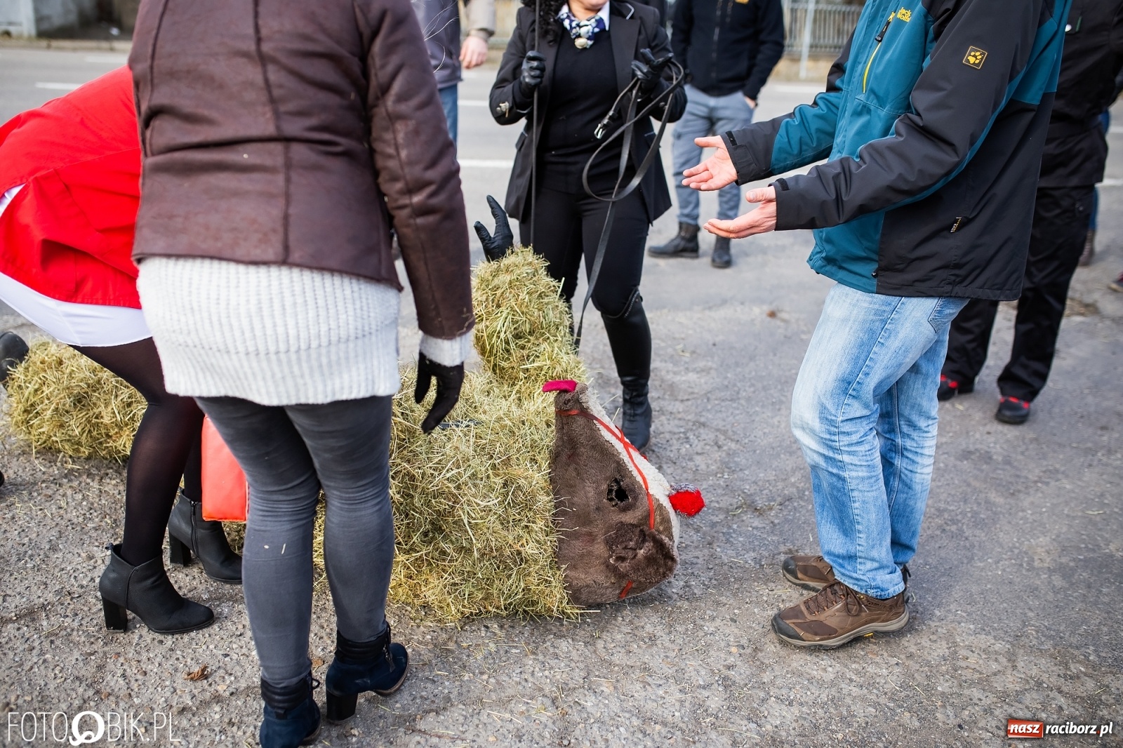 Zdjęcie w galerii na portalu naszraciborz.pl: Wodzenie niedźwiedzia w Samborowicach. Tak wieś żegna karnawał [FOTO i WIDEO] wiadomości z regionu