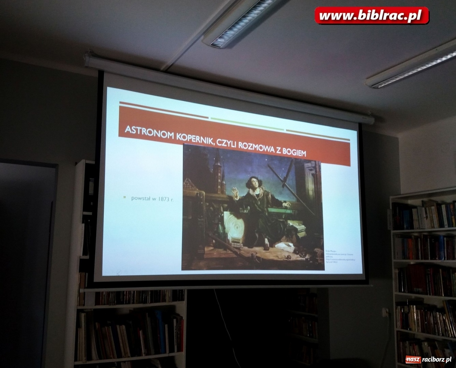 Zdjęcie w galerii na portalu naszraciborz.pl: Dzień Nauki Polskiej w bibliotece na Płoni  wiadomości z regionu