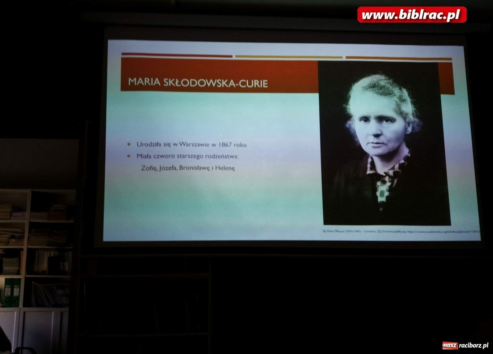 Zdjęcie w galerii na portalu naszraciborz.pl: Dzień Nauki Polskiej w bibliotece na Płoni  wiadomości z regionu