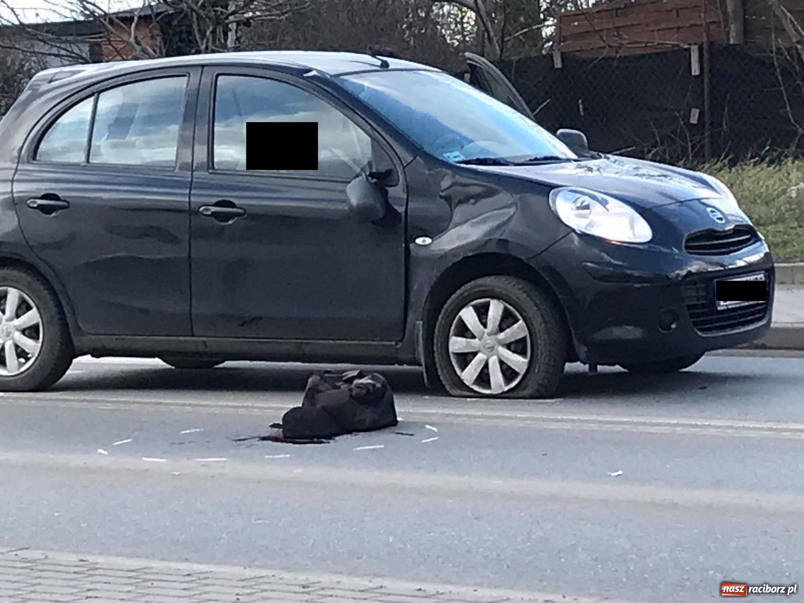 Zdjęcie w galerii na portalu naszraciborz.pl: Potrącenie rowerzysty na Rybnickiej [FOTO] wiadomości z regionu