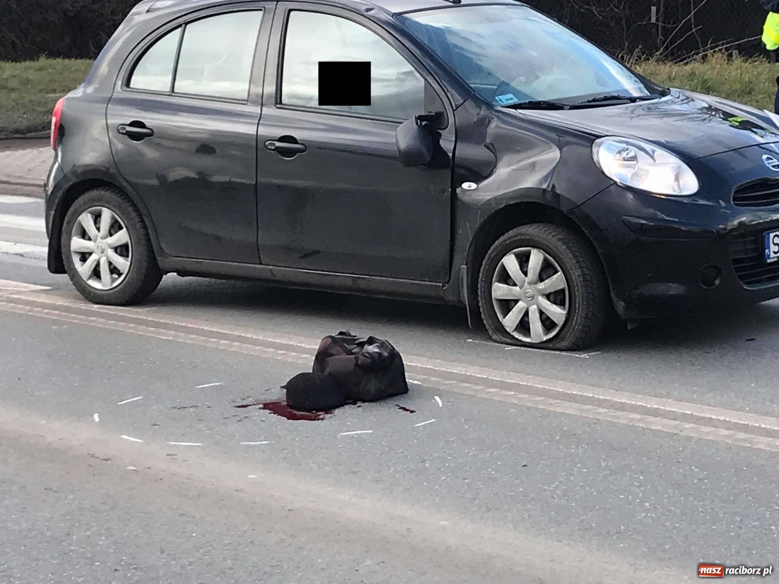 Zdjęcie w galerii na portalu naszraciborz.pl: Potrącenie rowerzysty na Rybnickiej [FOTO] wiadomości z regionu
