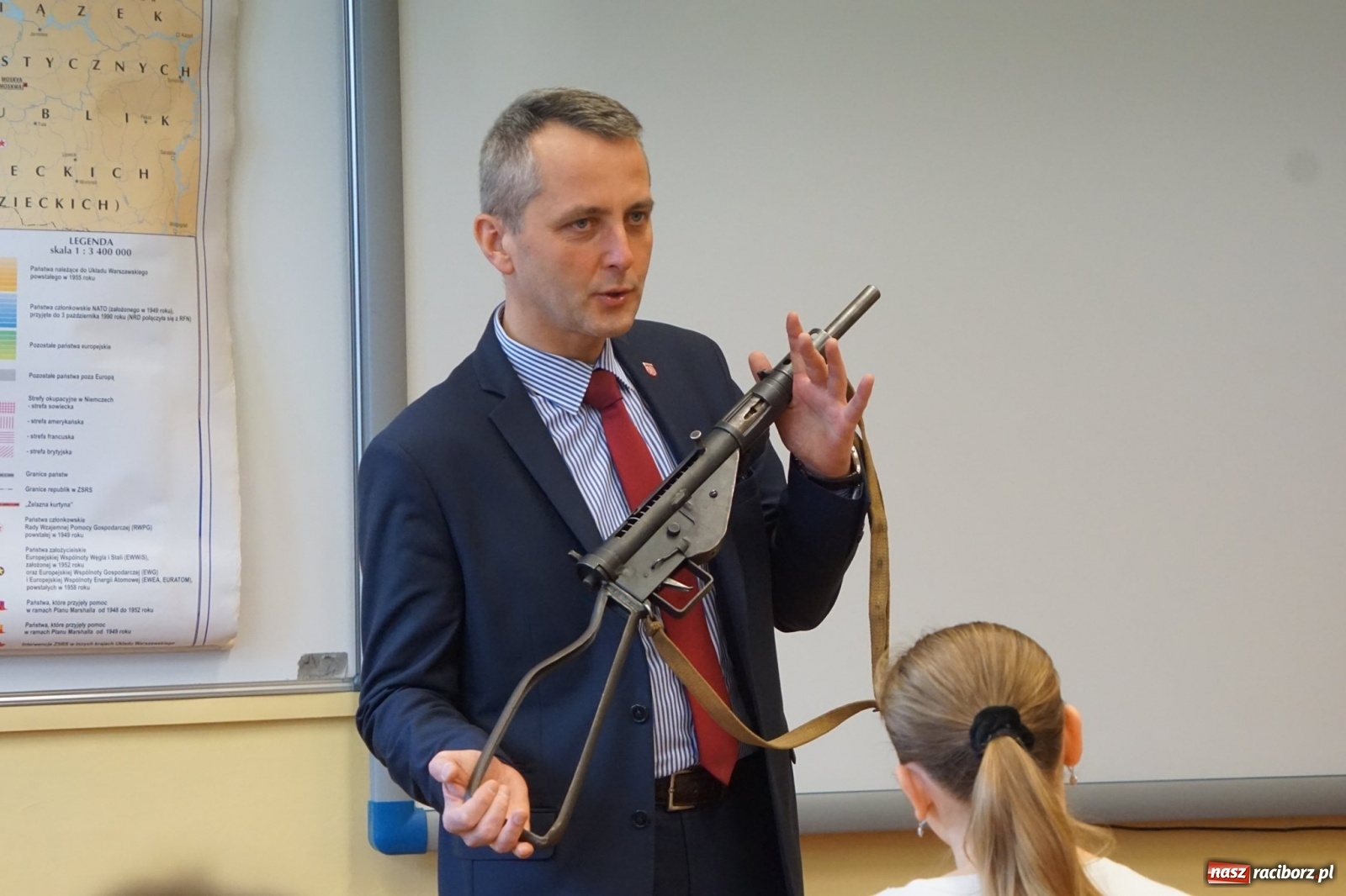 Zdjęcie w galerii na portalu naszraciborz.pl: Prezydent poprowadził dziś lekcję na Ostrogu  wiadomości z regionu